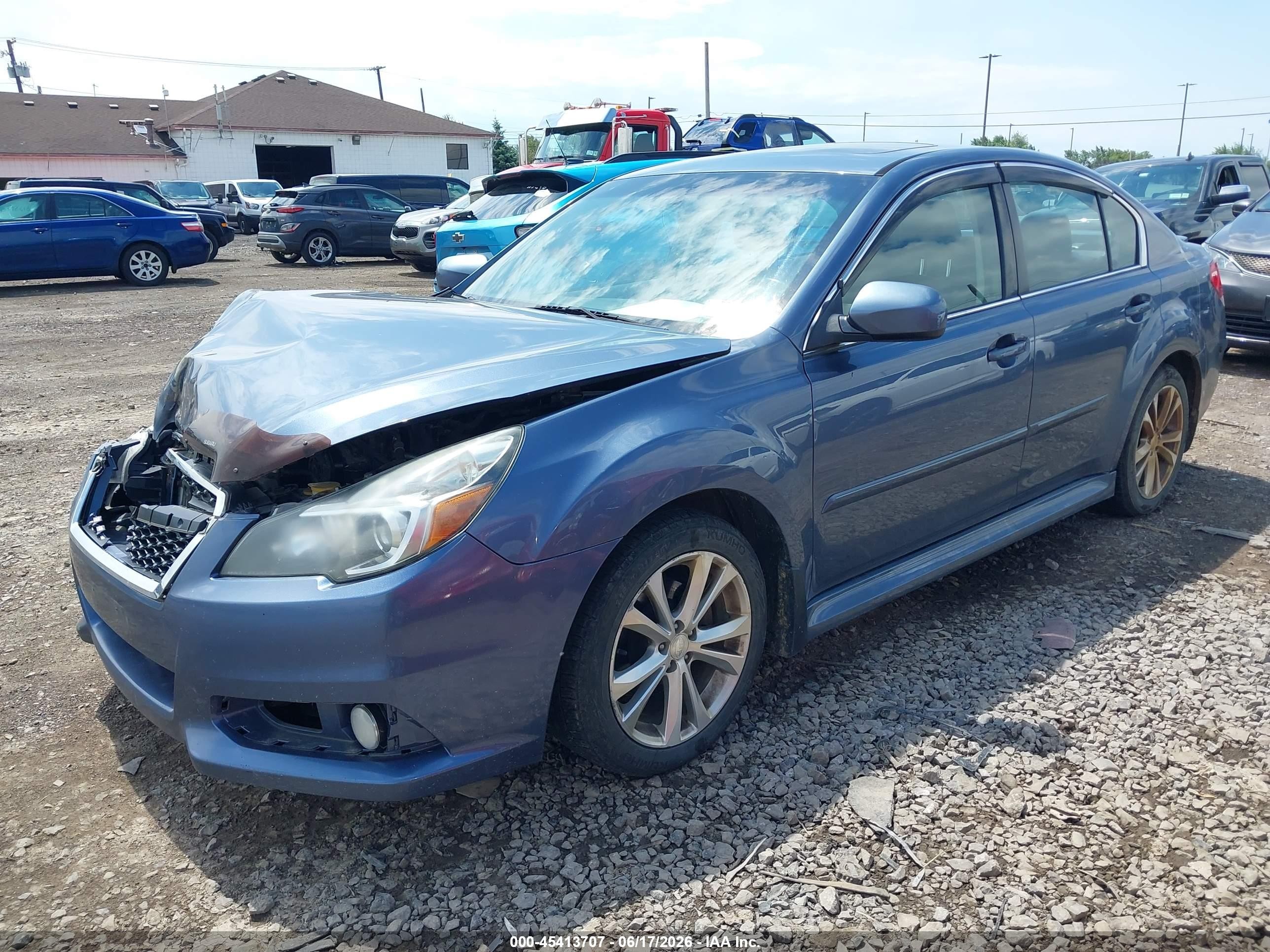 2014 Subaru Legacy 2.5i Limited Blue vin: 4S3BMBL60E3026905