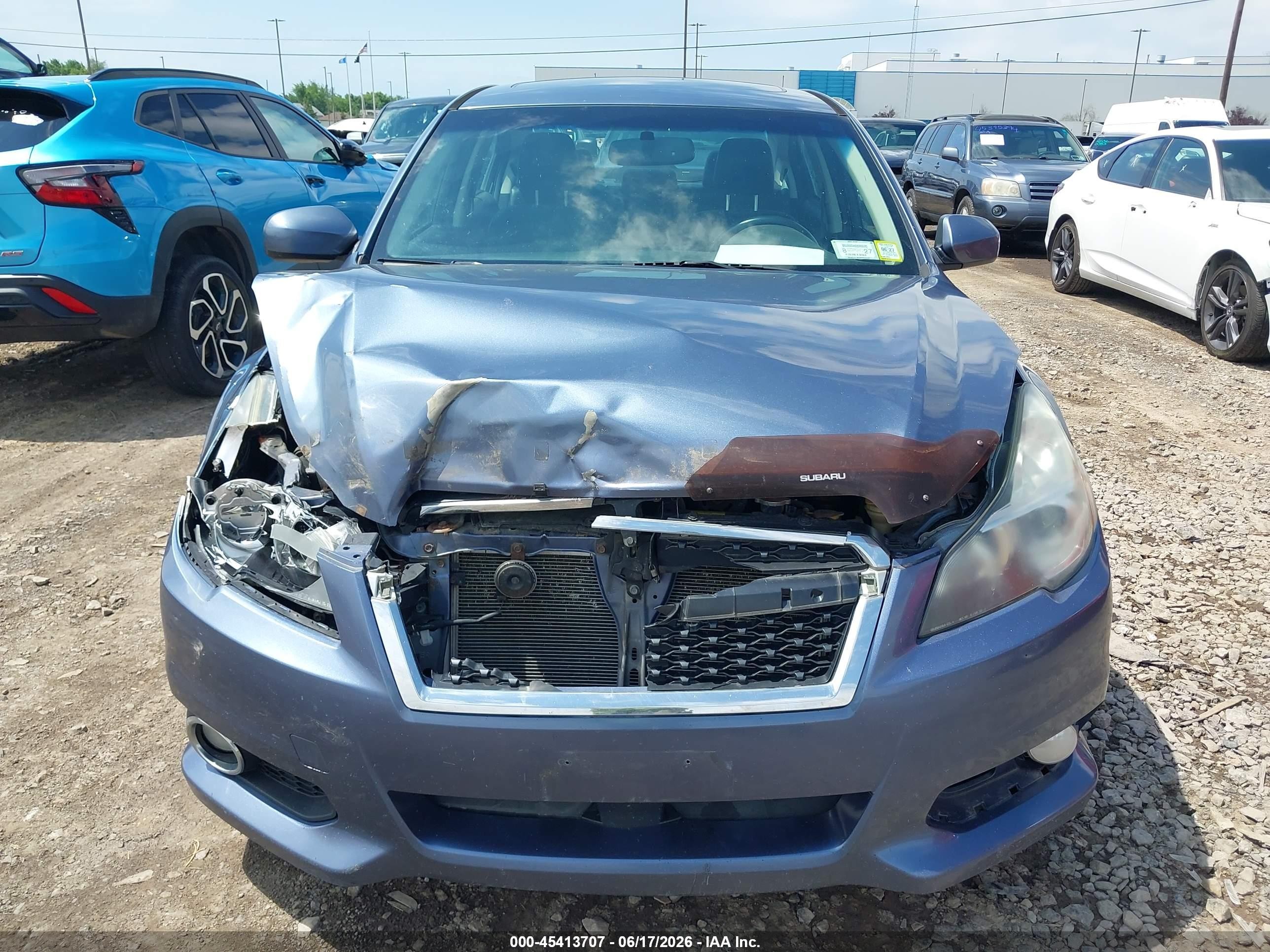 2014 Subaru Legacy 2.5i Limited Blue vin: 4S3BMBL60E3026905