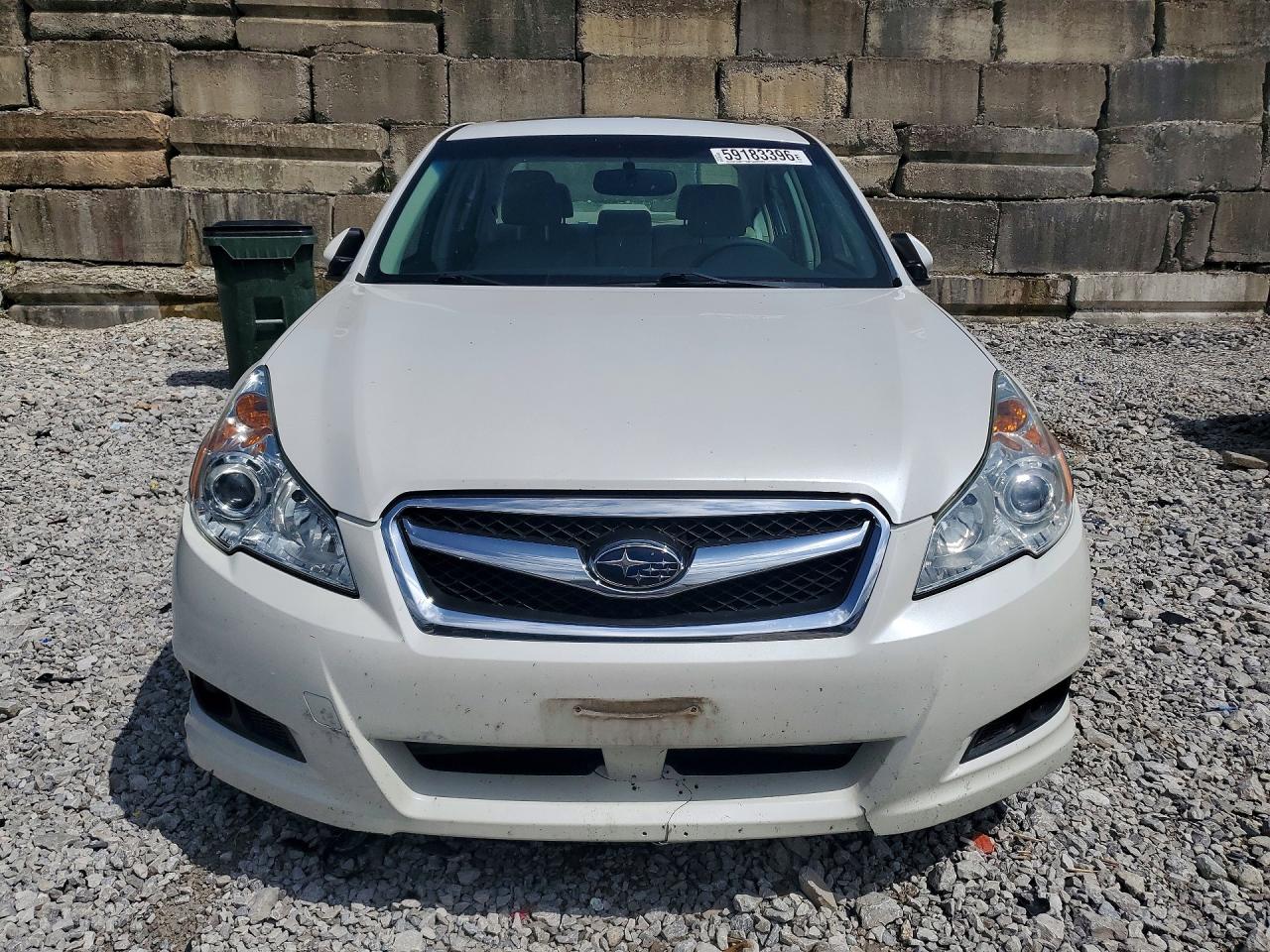 2011 Suba Legacy White vin: 4S3BMBL61B3247537
