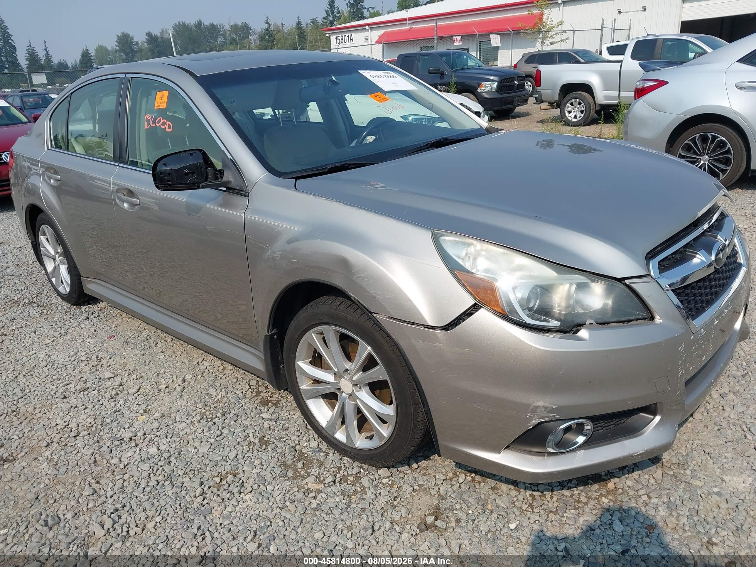 2014 Subaru Legacy 2.5i Limited Silver vin: 4S3BMBL63E3028597