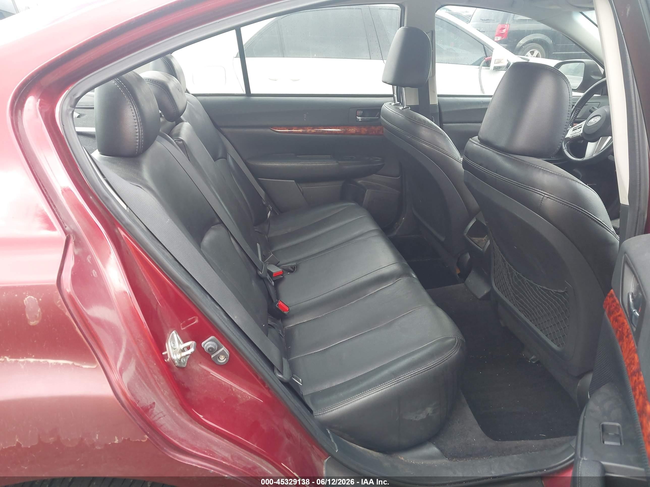 2010 Subaru Legacy 2.5i Limited Red vin: 4S3BMBL64A3230133