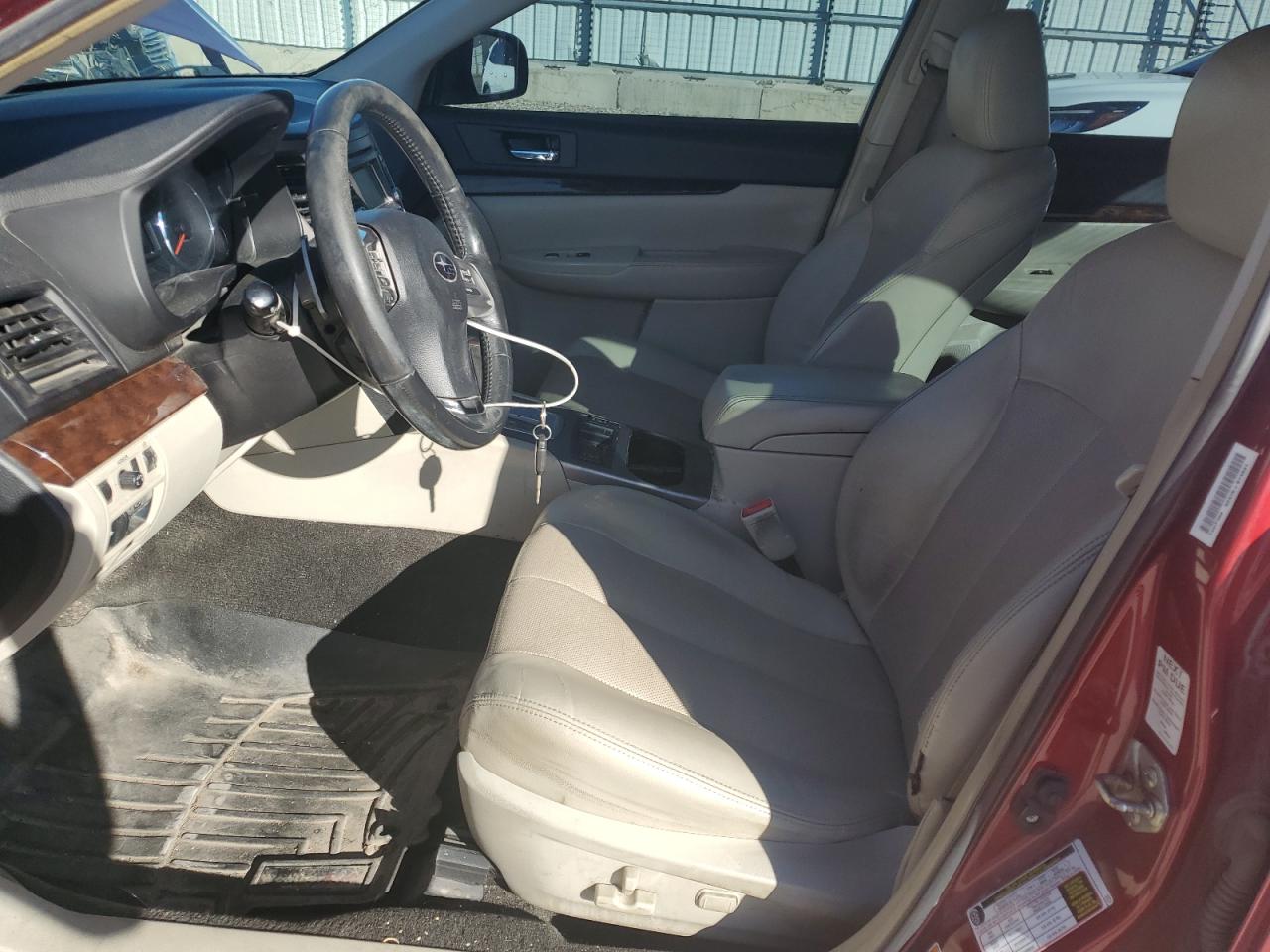 2014 Subaru Legacy 2.5i Limited Burgundy vin: 4S3BMBL64E3023862 Damage: Left Front Seat Bolster, Worn, Replacement Required