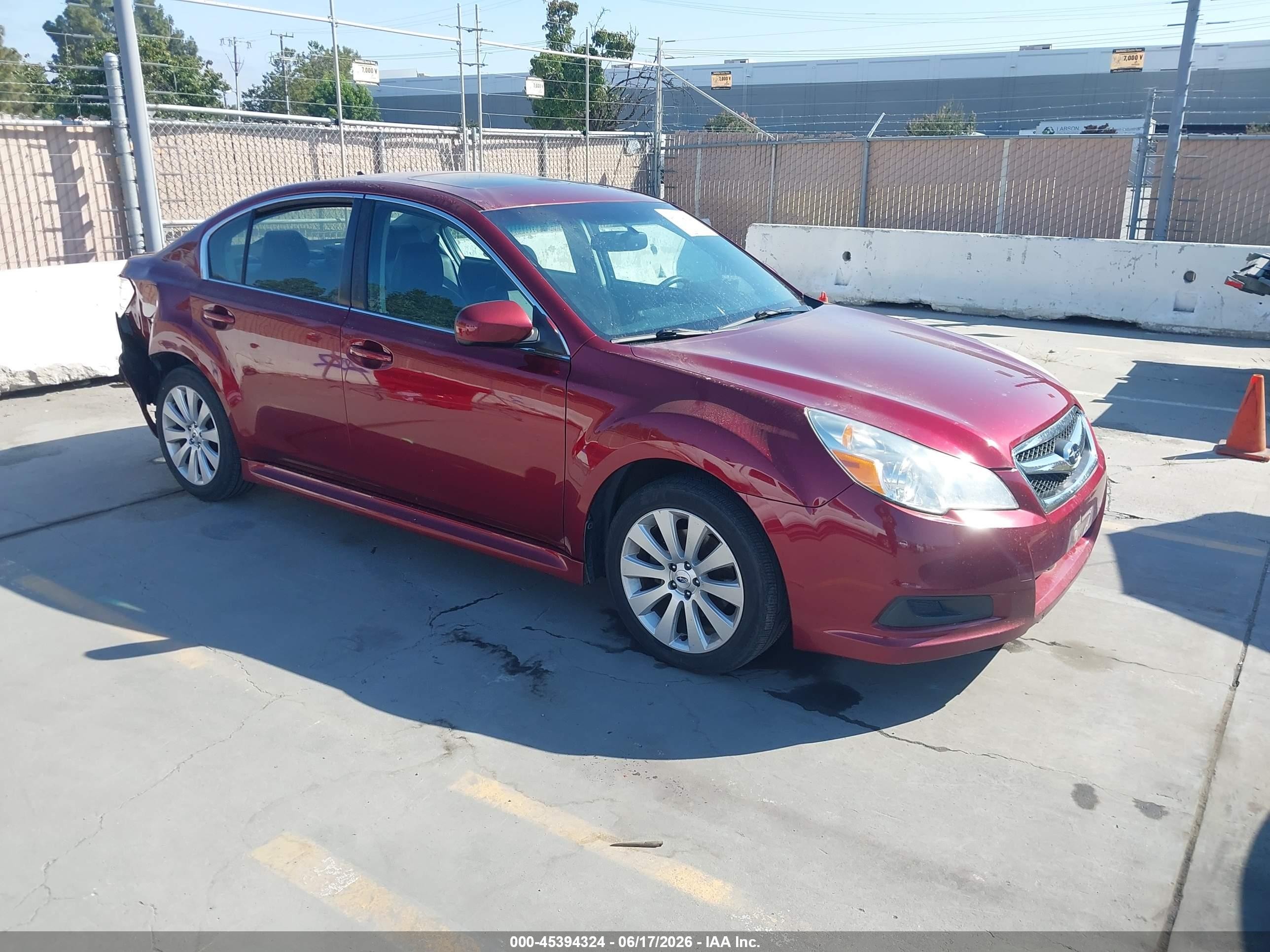 2011 Subaru Legacy 2.5i Limited Red vin: 4S3BMBL66B3263944
