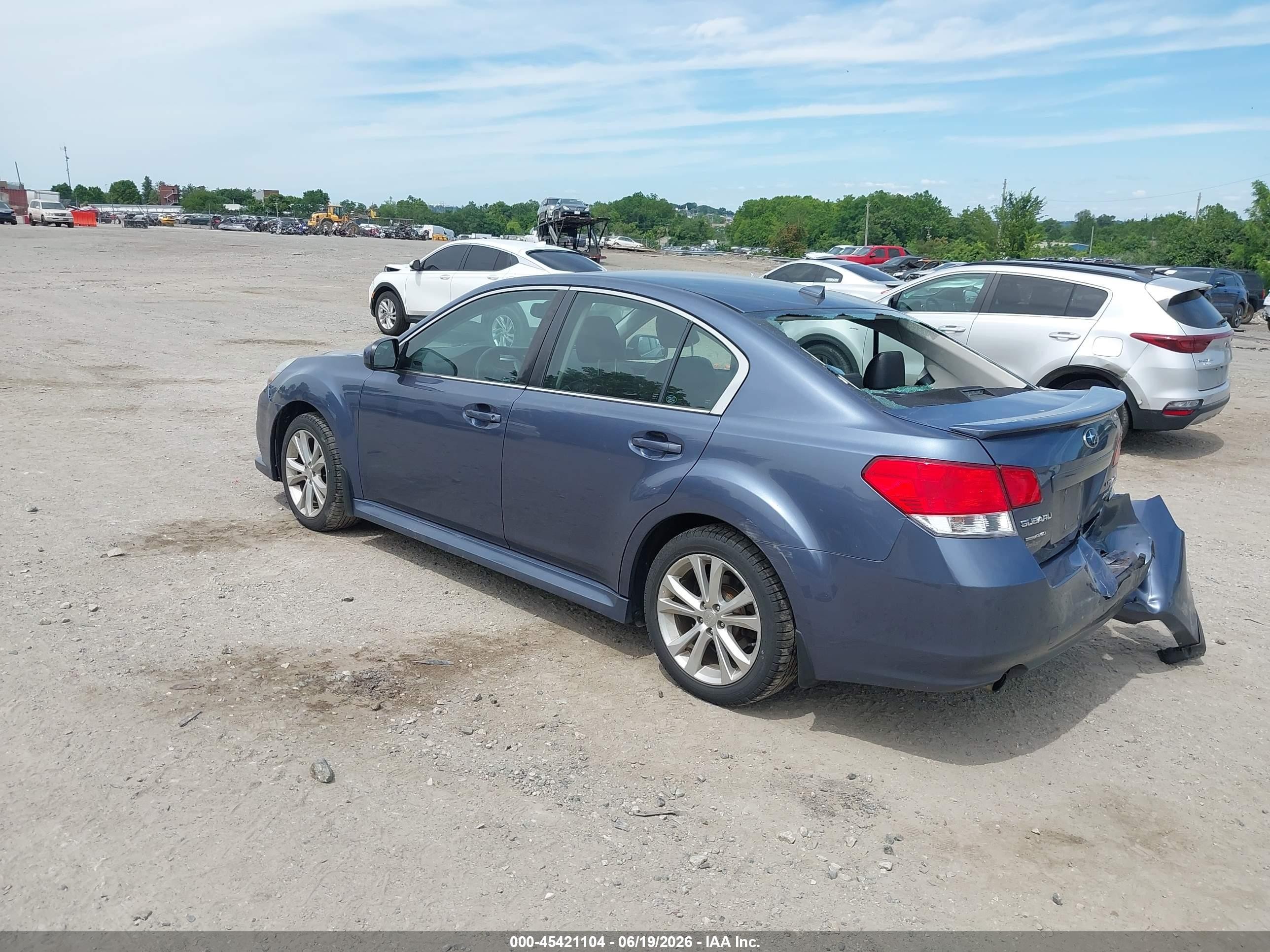2014 Subaru Legacy 2.5i Limited Blue vin: 4S3BMBL66E3036290