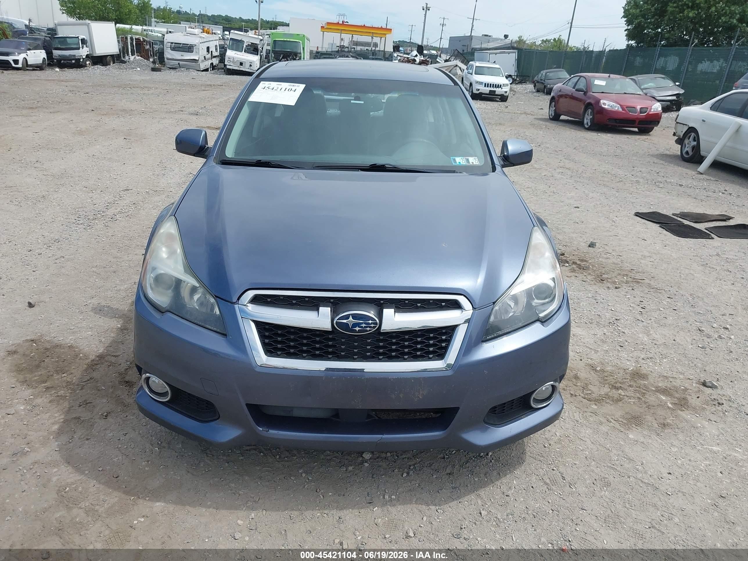 2014 Subaru Legacy 2.5i Limited Blue vin: 4S3BMBL66E3036290
