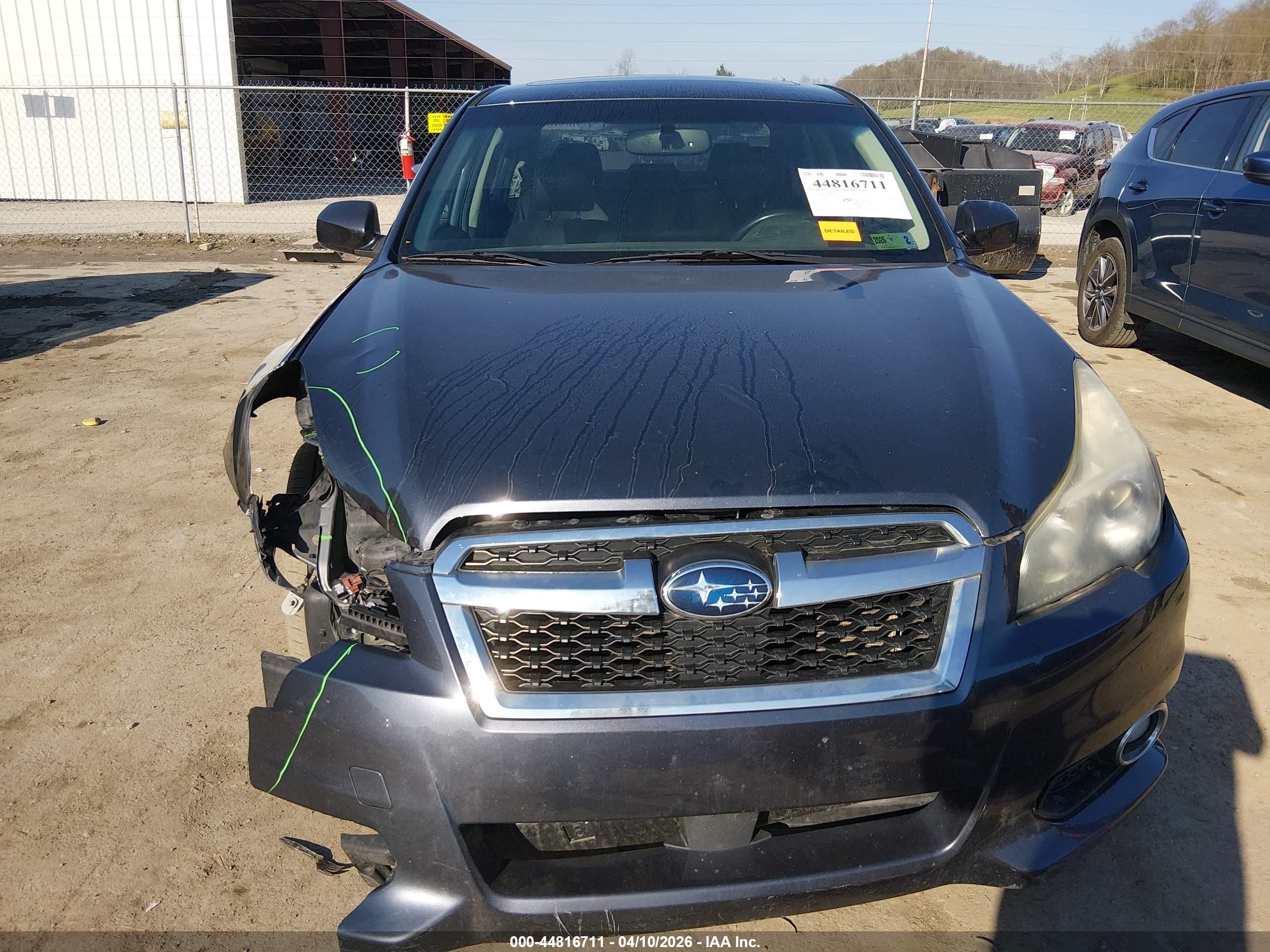 2013 Subaru Legacy 2.5i Limited Gray vin: 4S3BMBL69D3005422