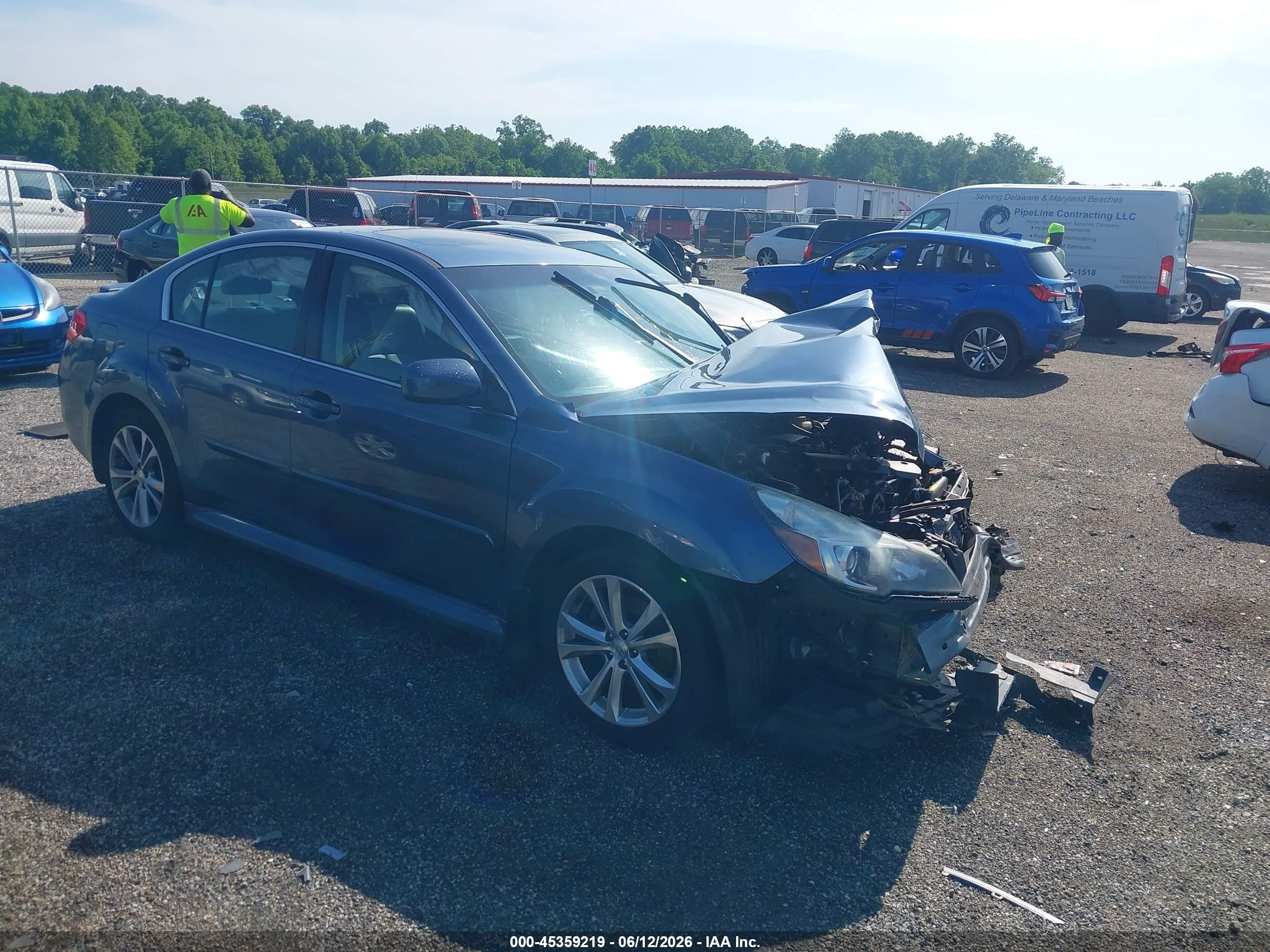 2013 Subaru Legacy 2.5i Limited Blue vin: 4S3BMBL69D3014153