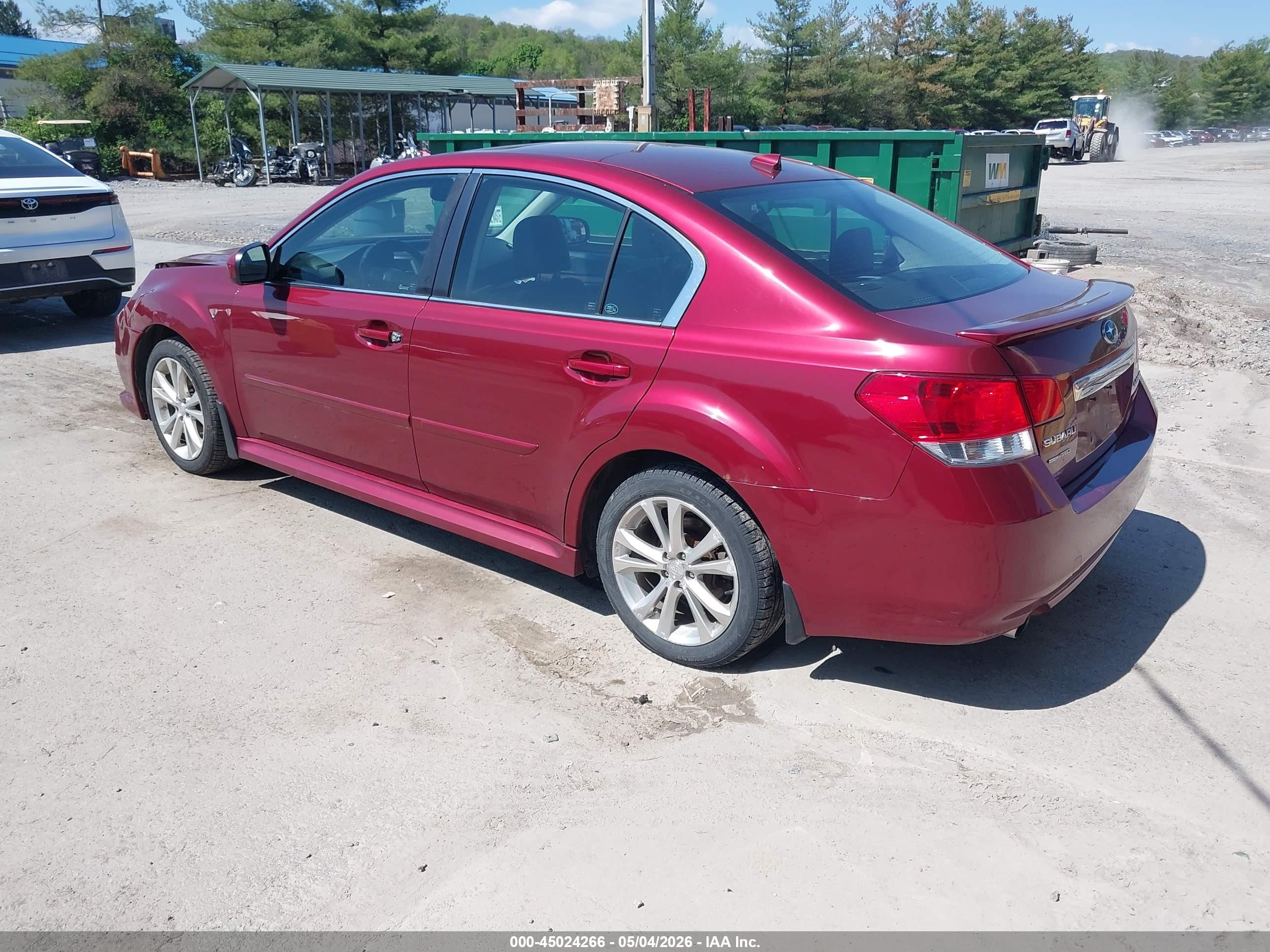 2014 Subaru Legacy 2.5i Limited Red vin: 4S3BMBL6XE3002966