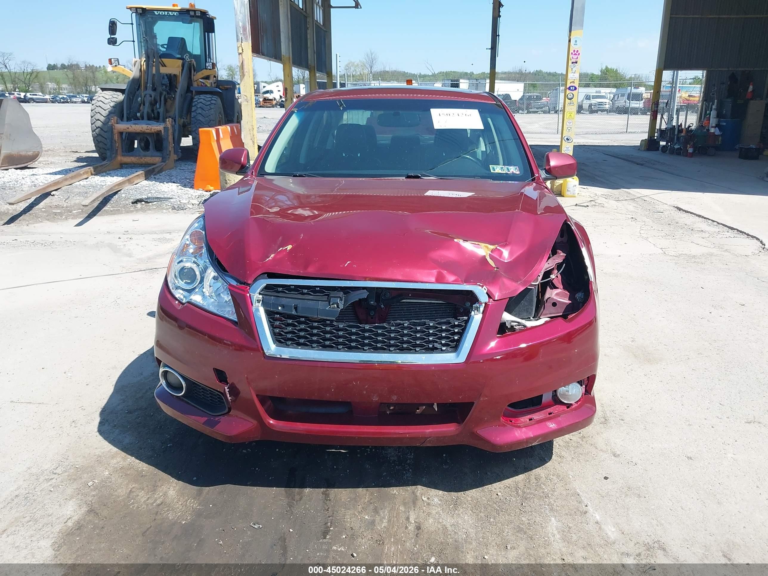 2014 Subaru Legacy 2.5i Limited Red vin: 4S3BMBL6XE3002966