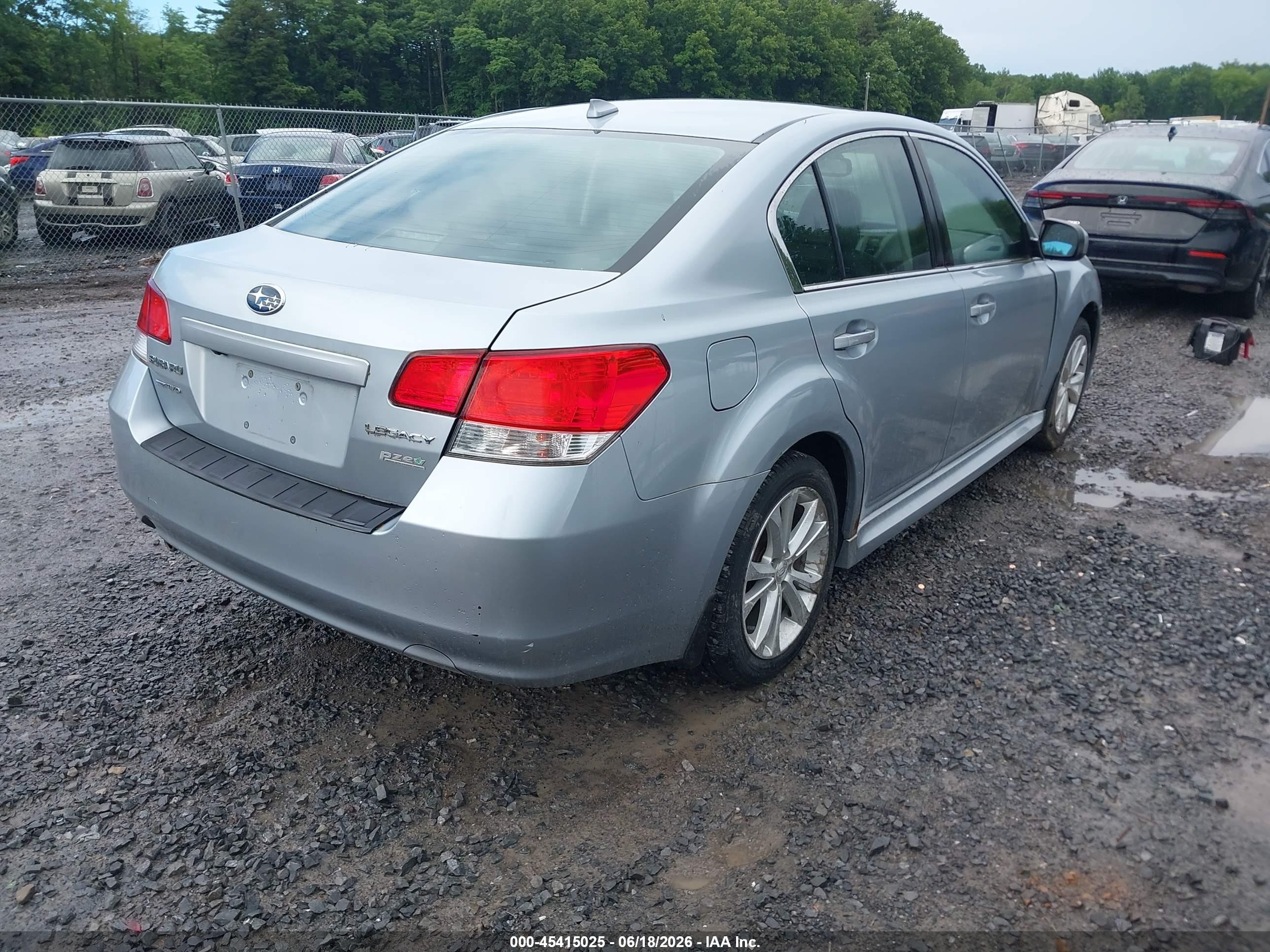 2014 Subaru Legacy 2.5i Limited Blue vin: 4S3BMBM65E3009421