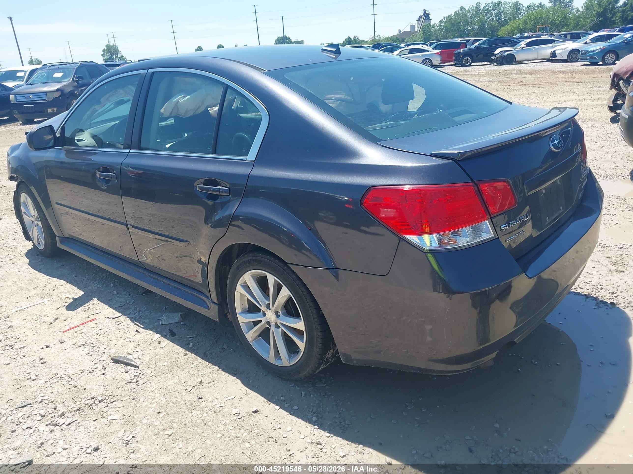 2013 Subaru Legacy 2.5i Limited Серый vin: 4S3BMBP61D3013816