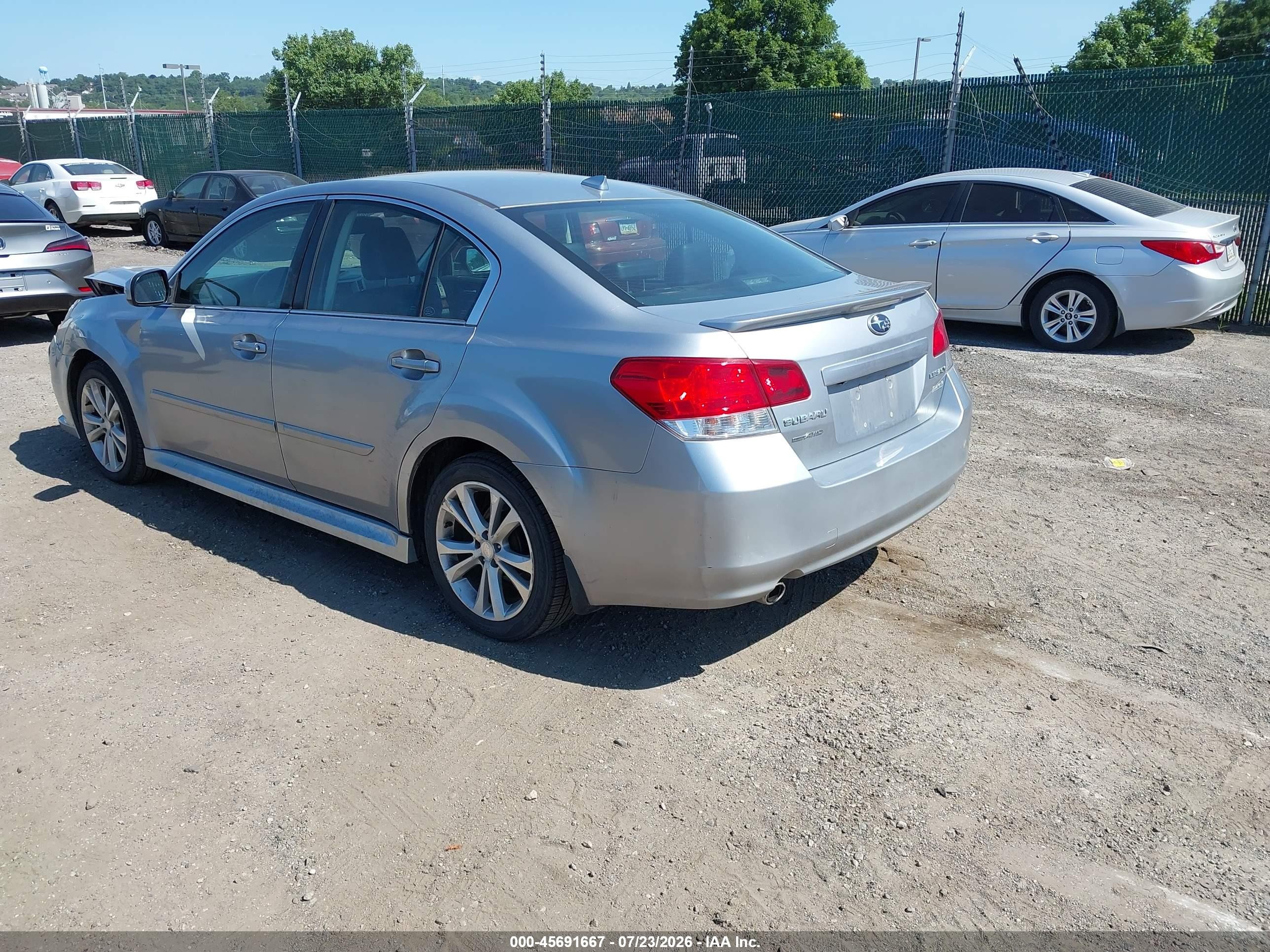 2013 Subaru Legacy 2.5i Limited Light Blue vin: 4S3BMBP62D3007300