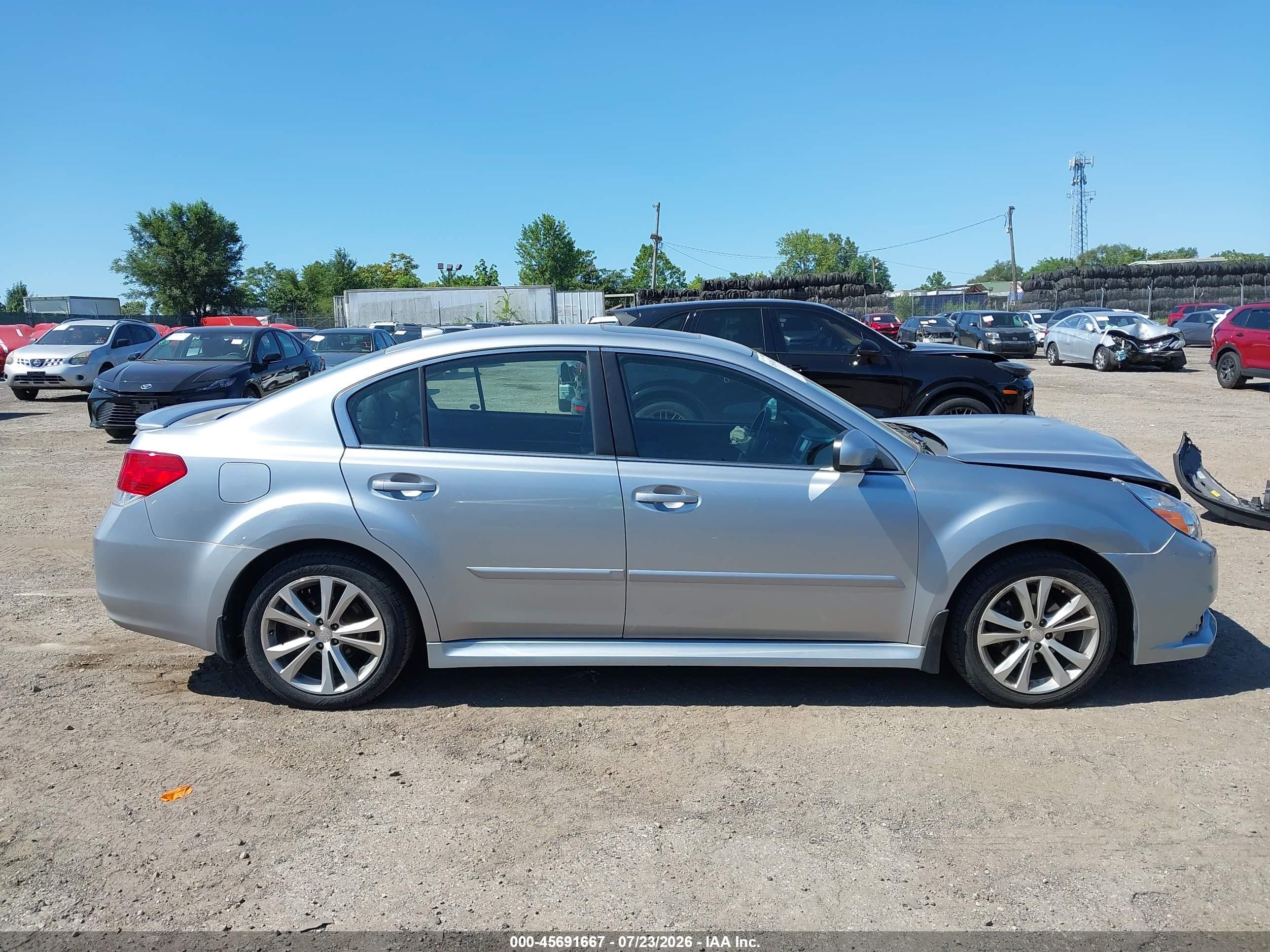 2013 Subaru Legacy 2.5i Limited Light Blue vin: 4S3BMBP62D3007300