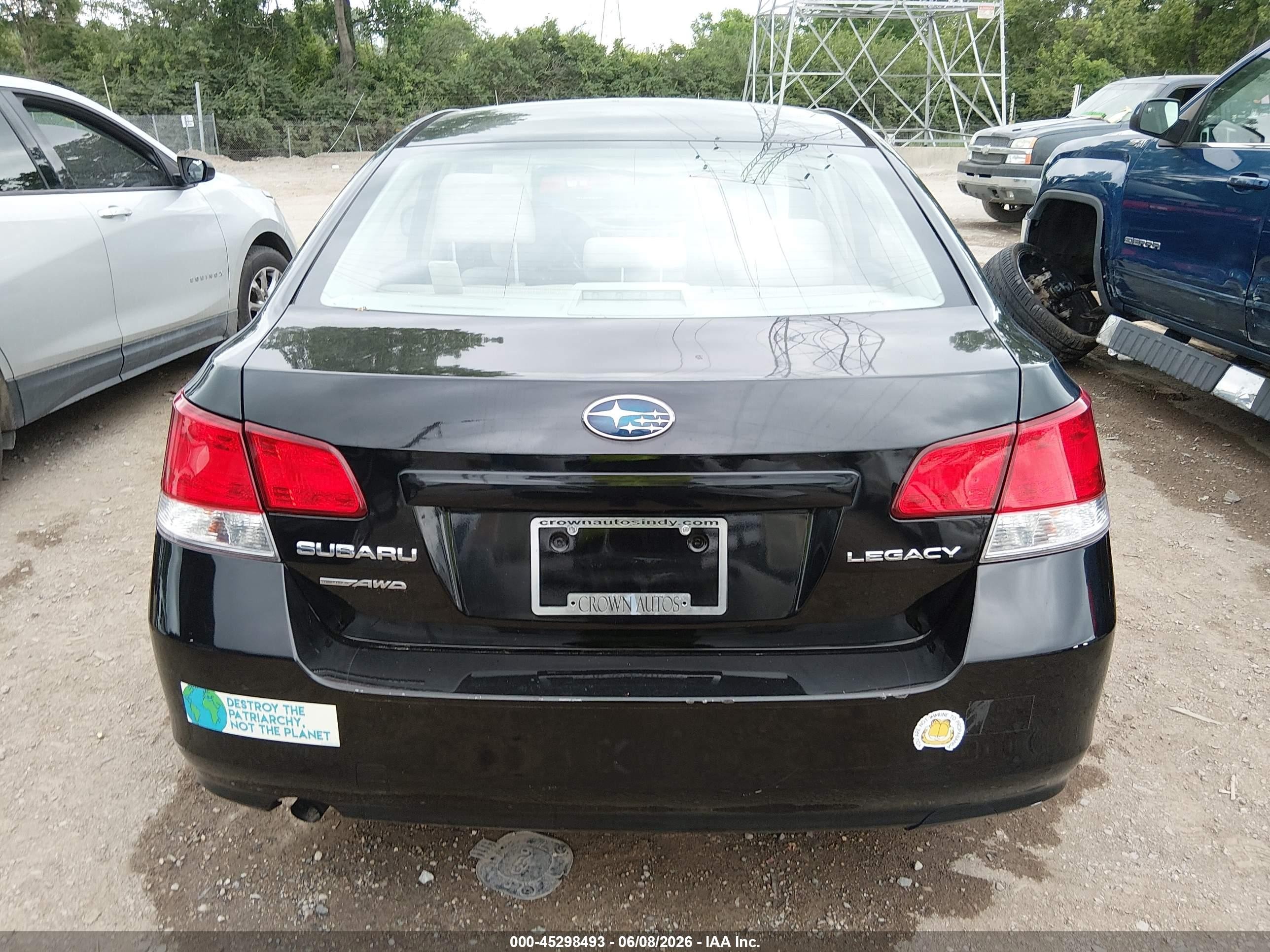 2013 Subaru Legacy 2.5i Black vin: 4S3BMCA62D3032325