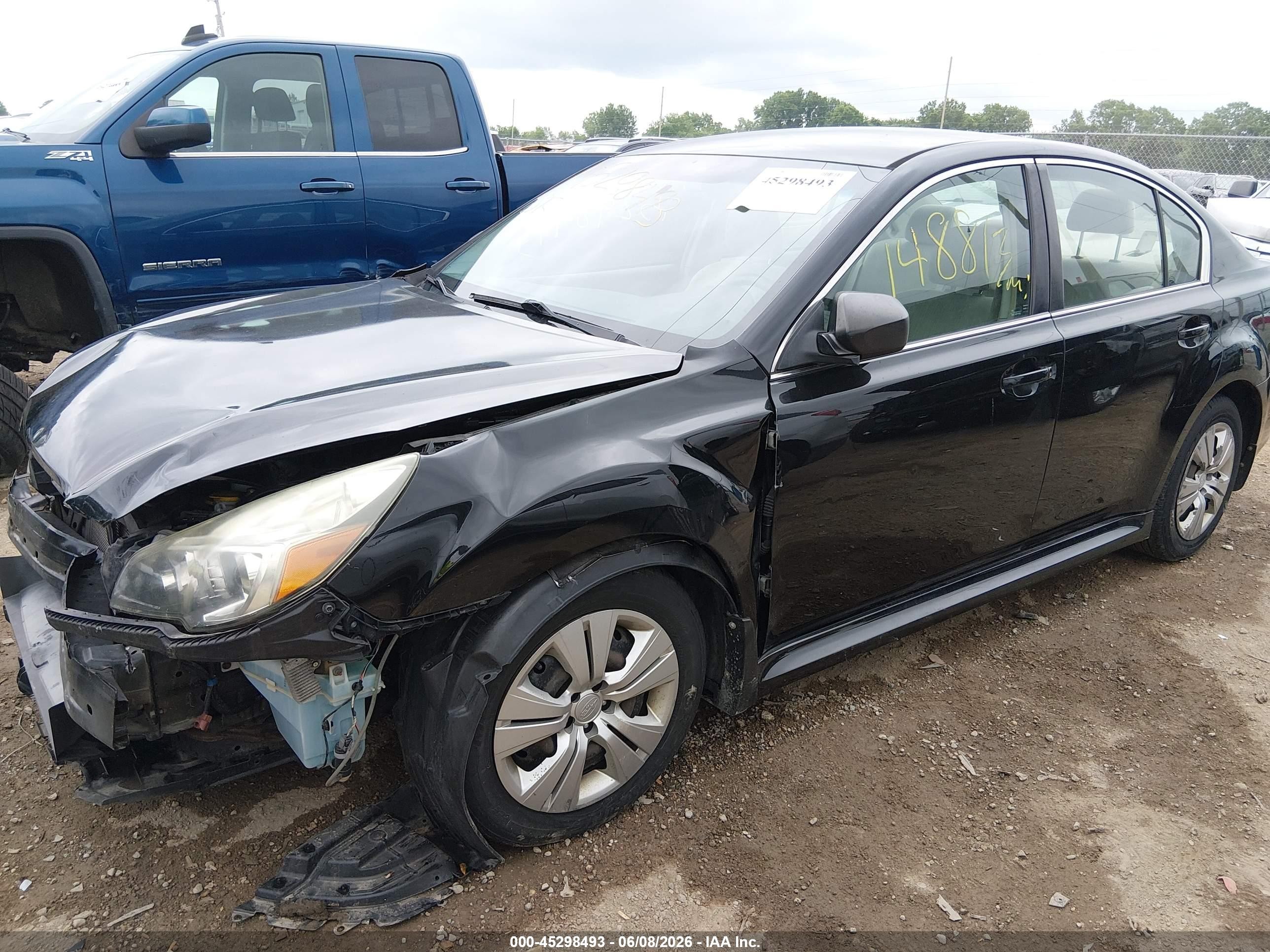 2013 Subaru Legacy 2.5i Black vin: 4S3BMCA62D3032325