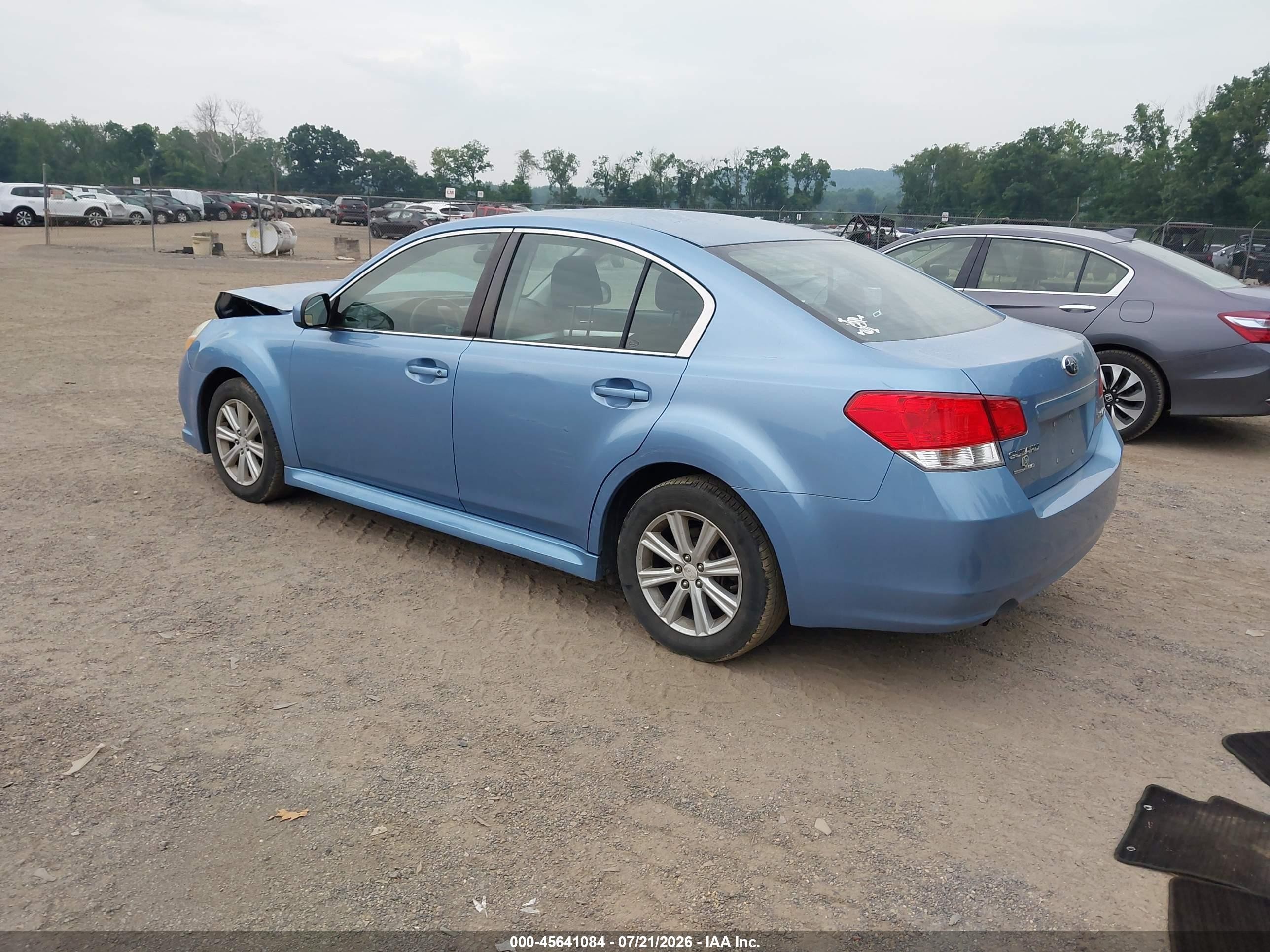 2012 Subaru Legacy 2.5i Blue vin: 4S3BMCA64C3037301