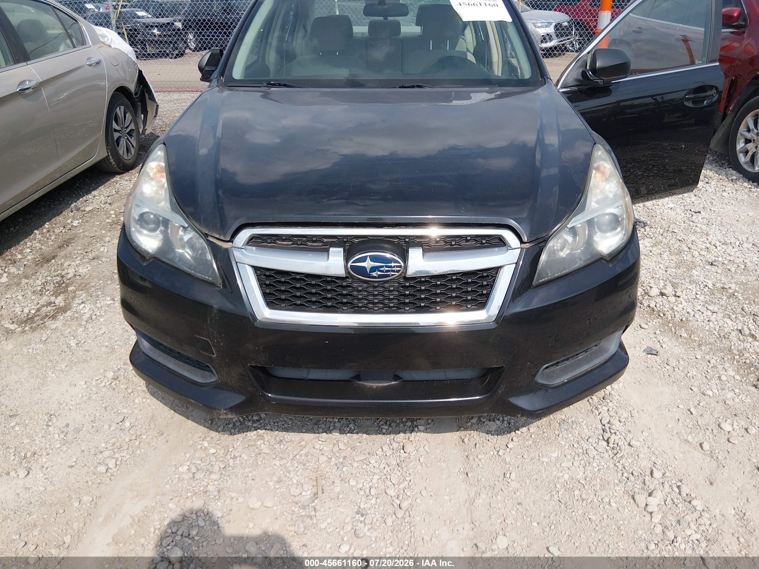 2013 Subaru Legacy 2.5i Black vin: 4S3BMCA67D3018761