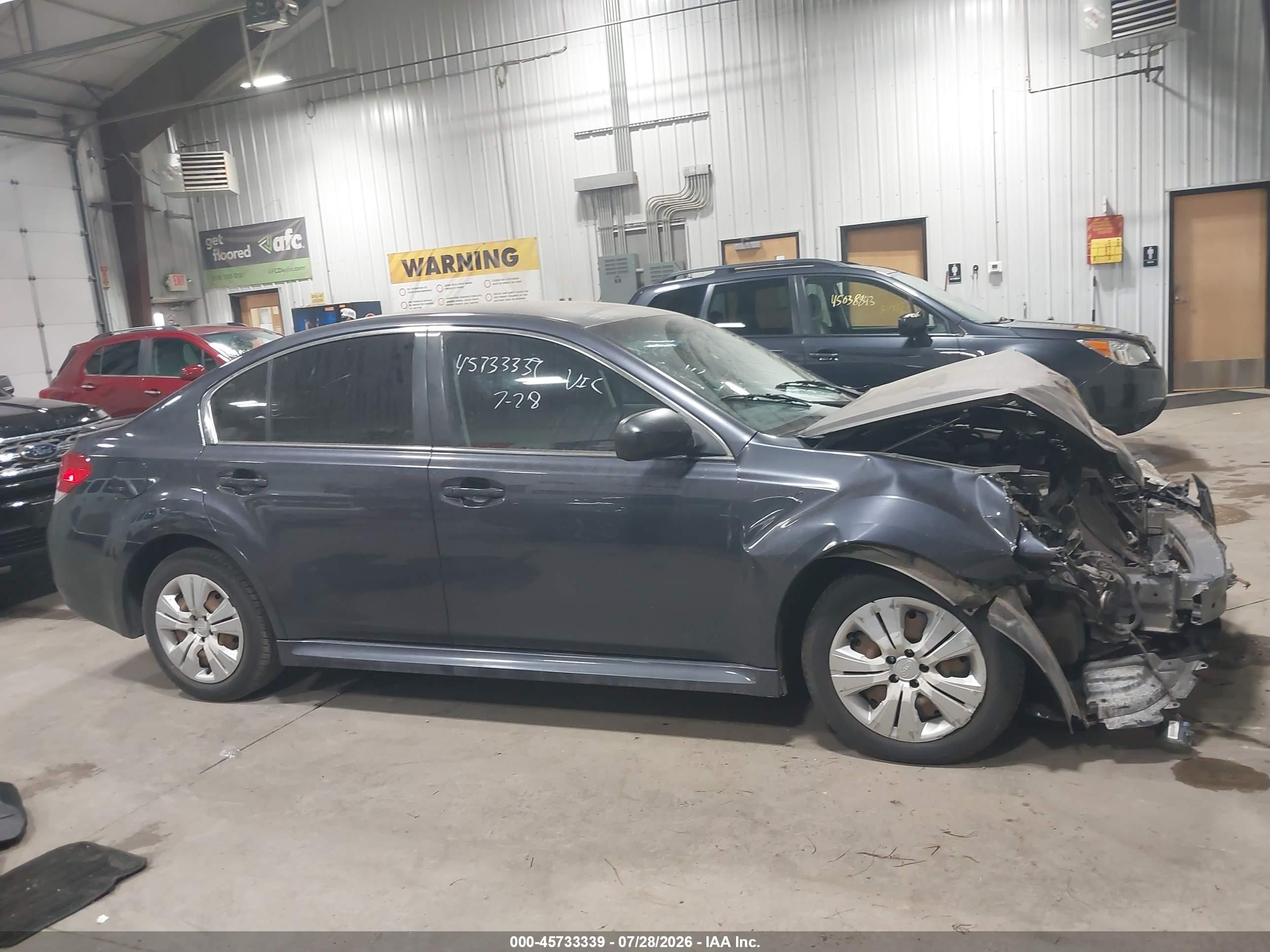 2011 Subaru Legacy 2.5i Gray vin: 4S3BMCA68B3217217