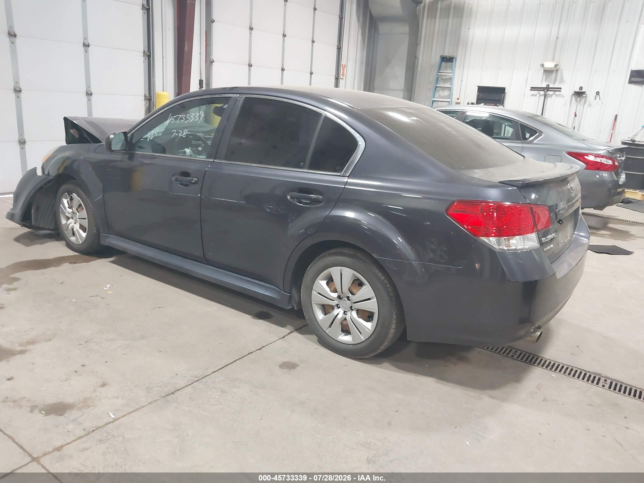 2011 Subaru Legacy 2.5i Gray vin: 4S3BMCA68B3217217