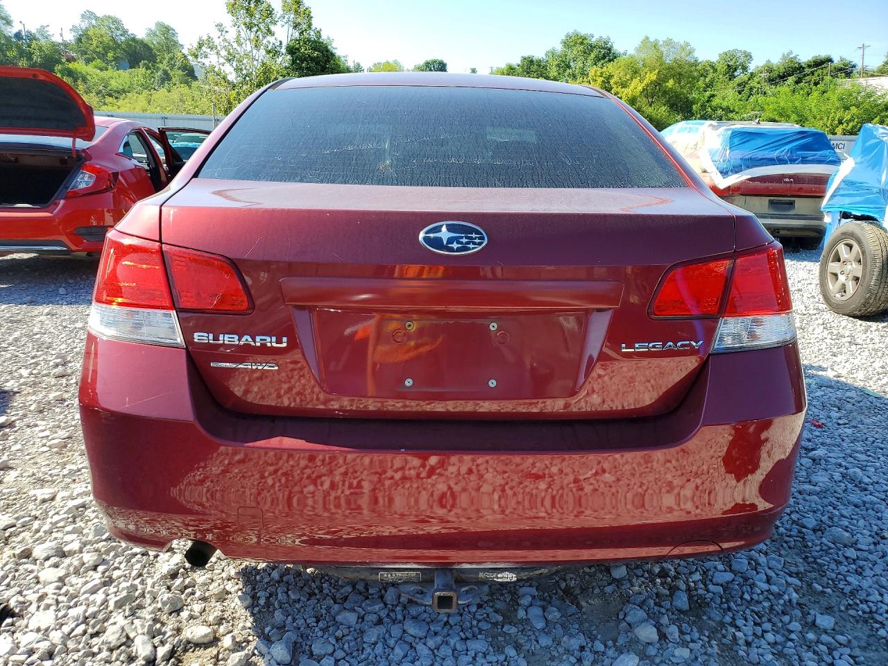 2012 Subaru Legacy 2.5i Burgundy vin: 4S3BMCA68C3033865