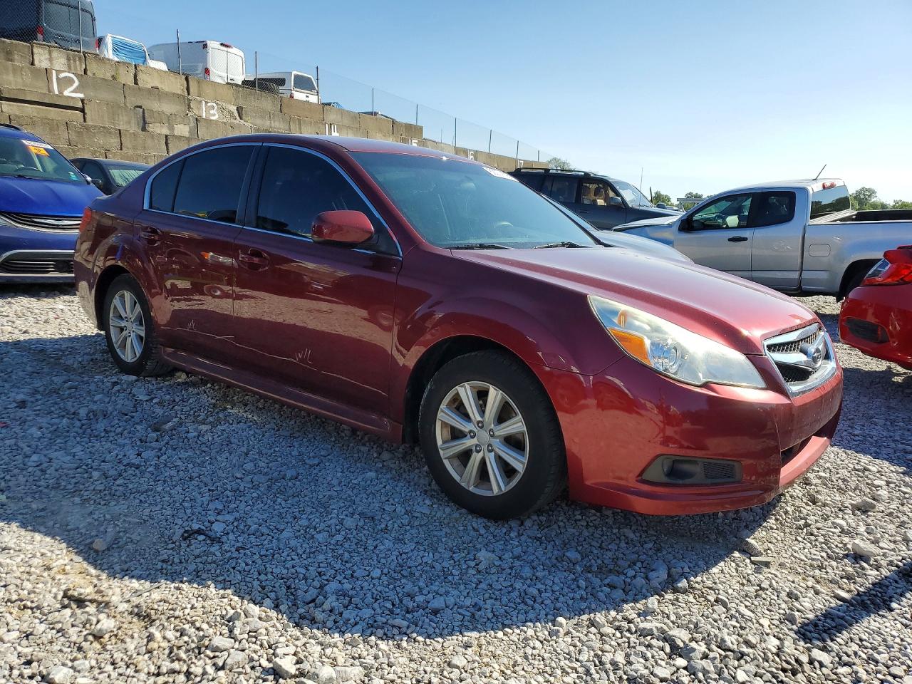 2012 Subaru Legacy 2.5i Burgundy vin: 4S3BMCA68C3033865