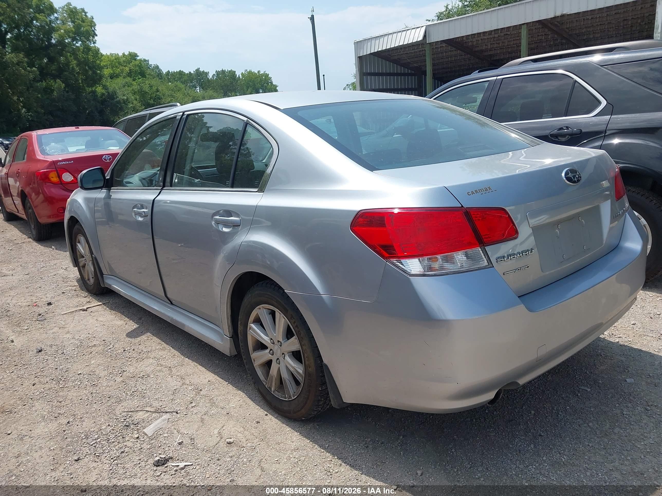 2012 Subaru Legacy 2.5i Silver vin: 4S3BMCA69C3036256