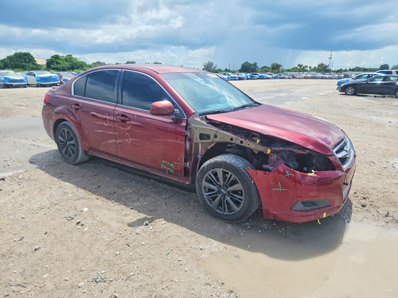 2012 Subaru Legacy 2.5i Premium Burgundy vin: 4S3BMCB61C3007042