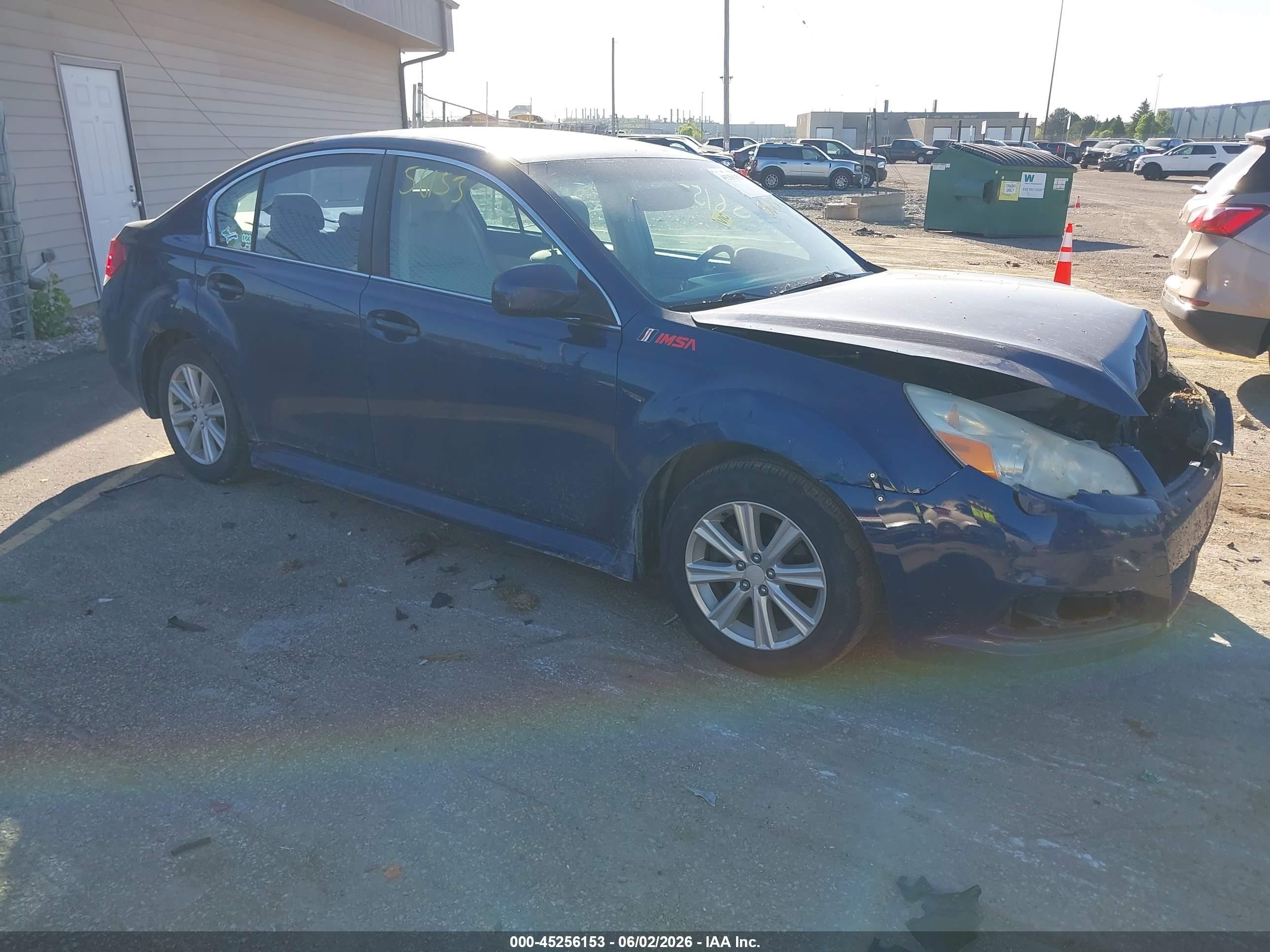 2010 Subaru Legacy 2.5i Premium Dark Blue vin: 4S3BMCB63A3245438