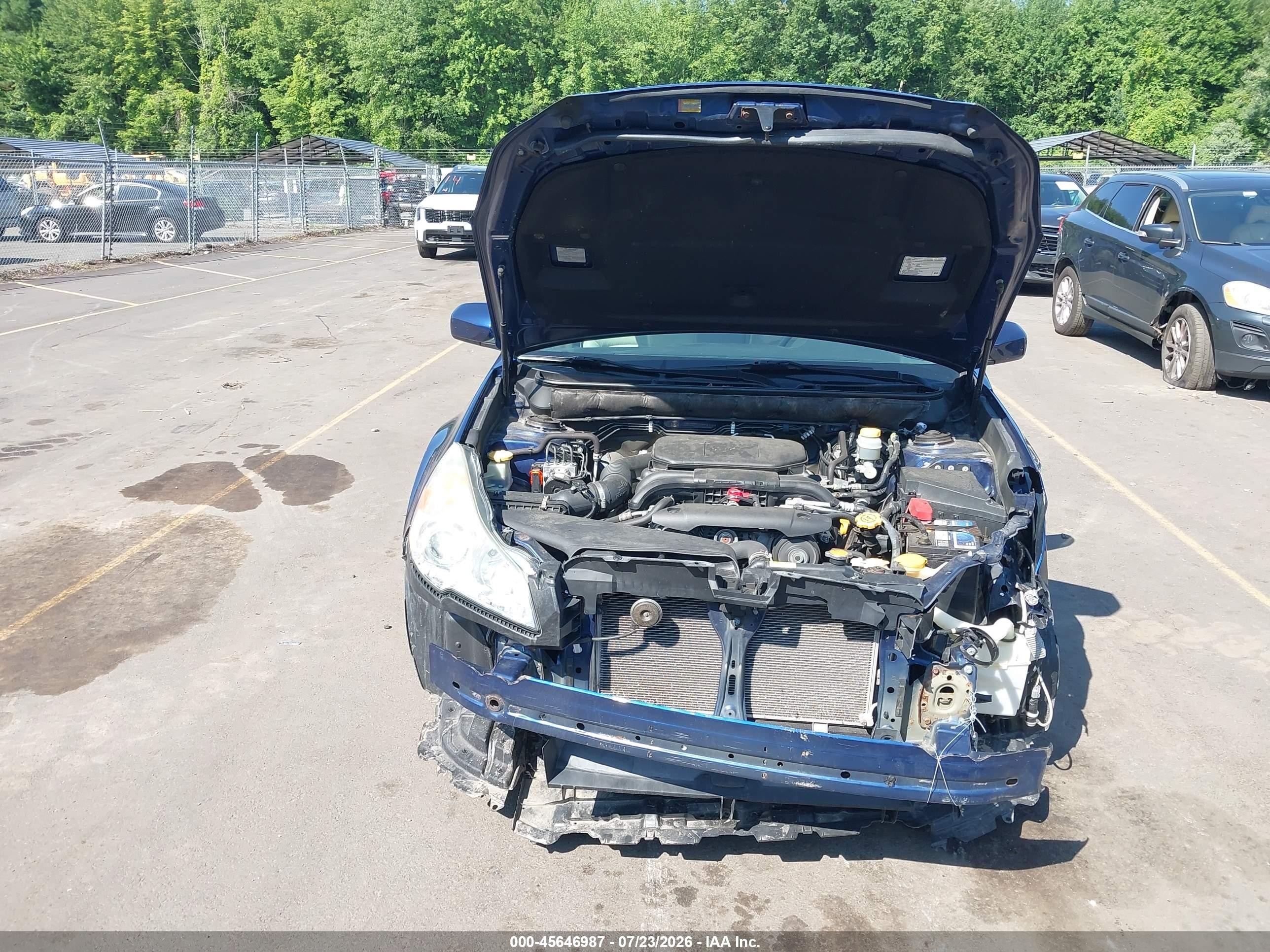 2011 Subaru Legacy 2.5i Premium Синий vin: 4S3BMCB63B3229595