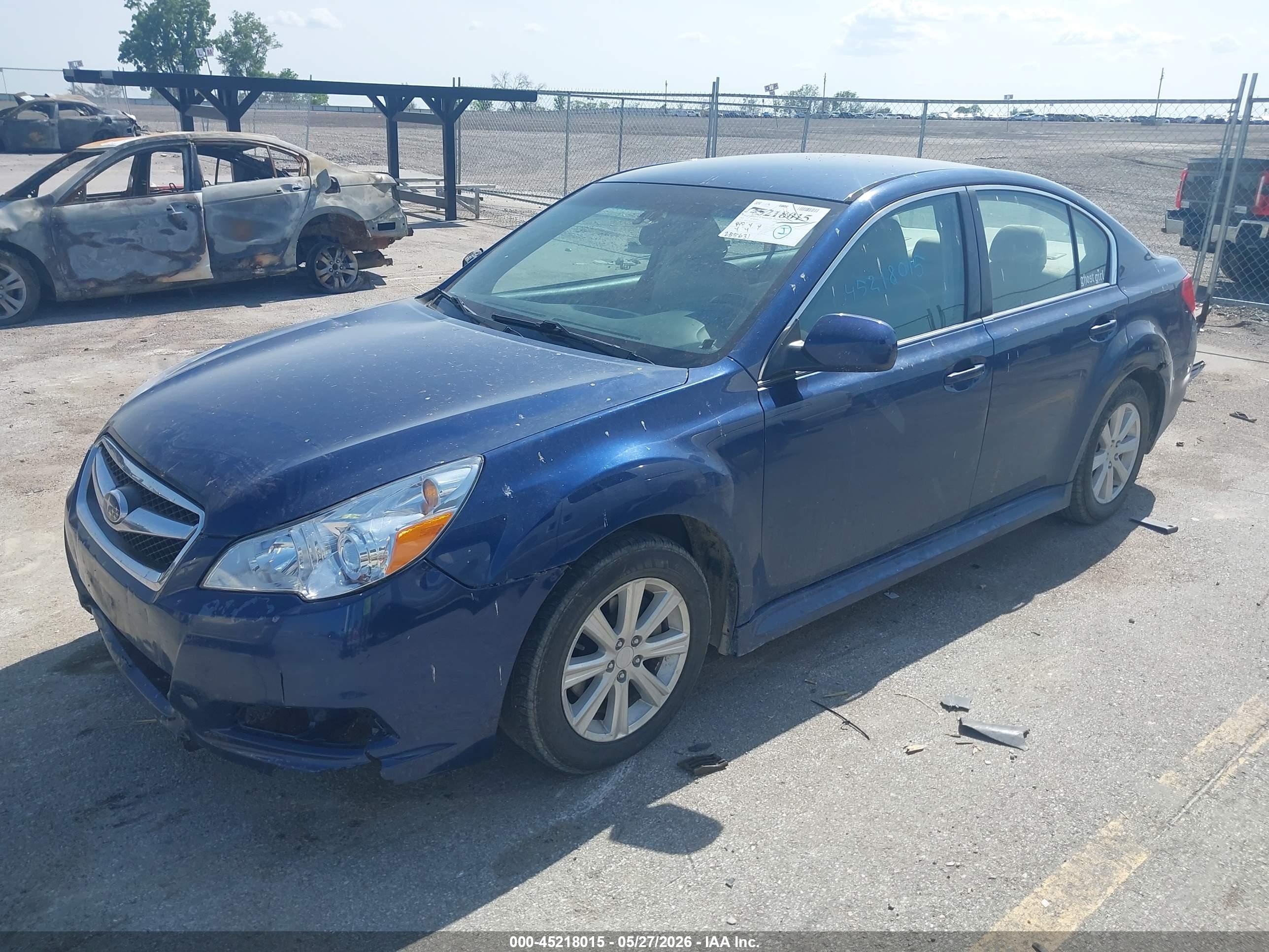2010 Subaru Legacy 2.5i Premium Blue vin: 4S3BMCC61A3242357