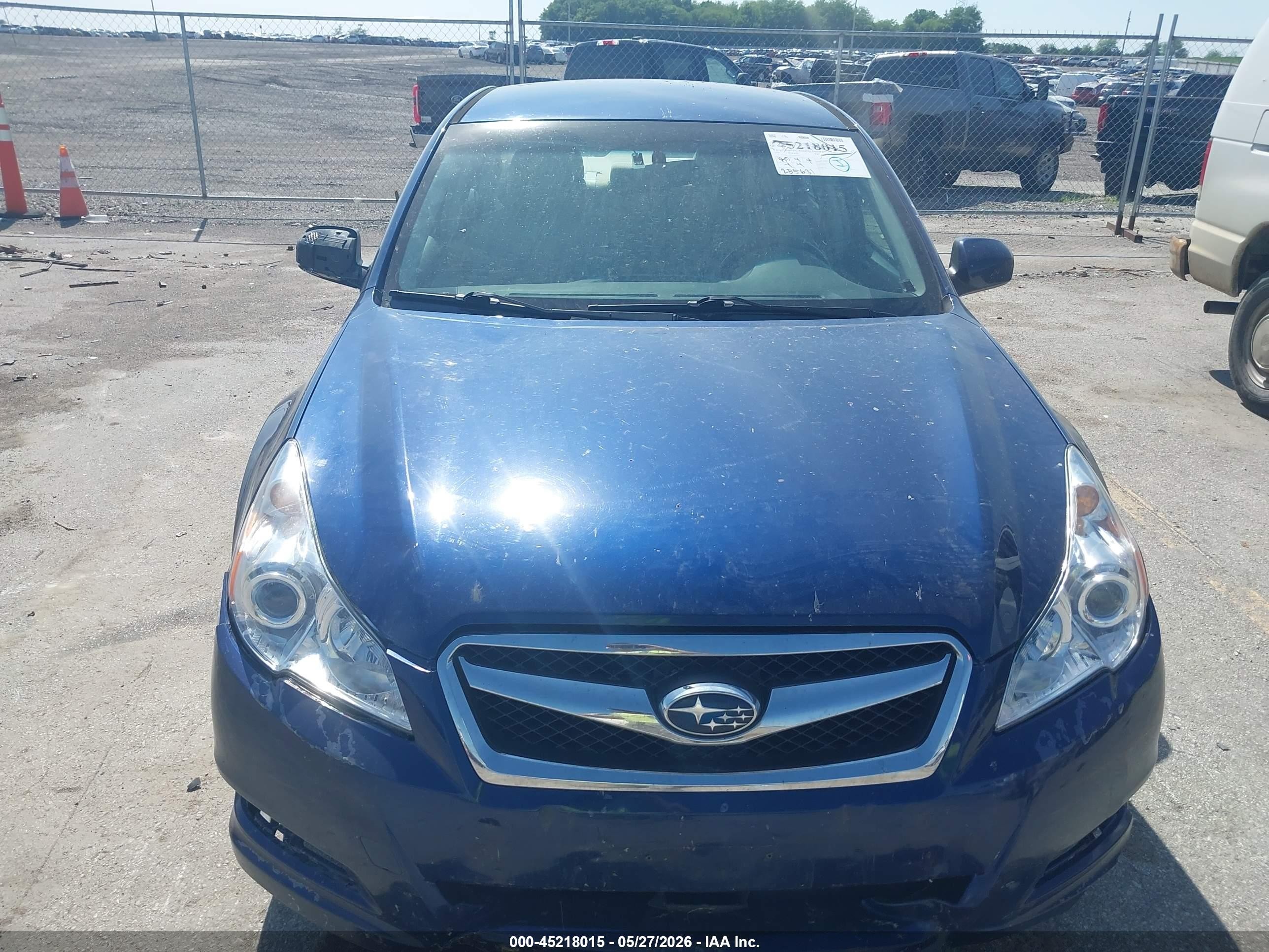 2010 Subaru Legacy 2.5i Premium Blue vin: 4S3BMCC61A3242357