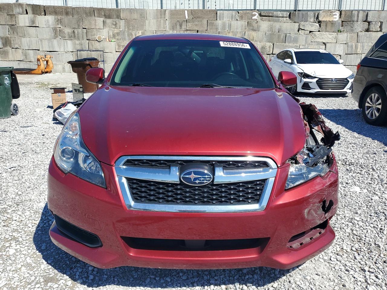 2014 Subaru Legacy 2.5i Premium Burgundy vin: 4S3BMCC61E3005115
