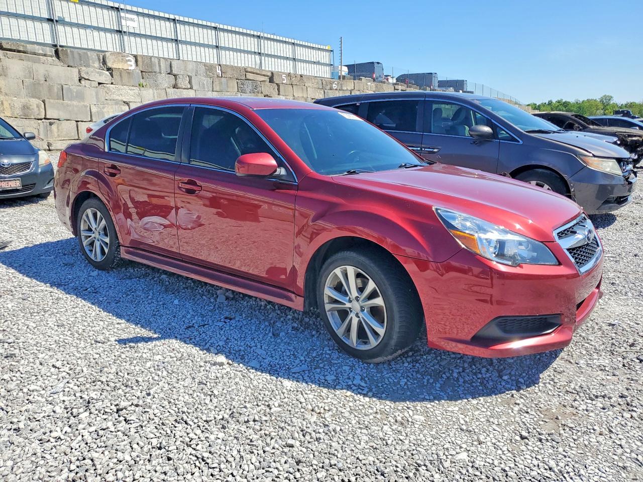 2014 Subaru Legacy 2.5i Premium Burgundy vin: 4S3BMCC61E3005115