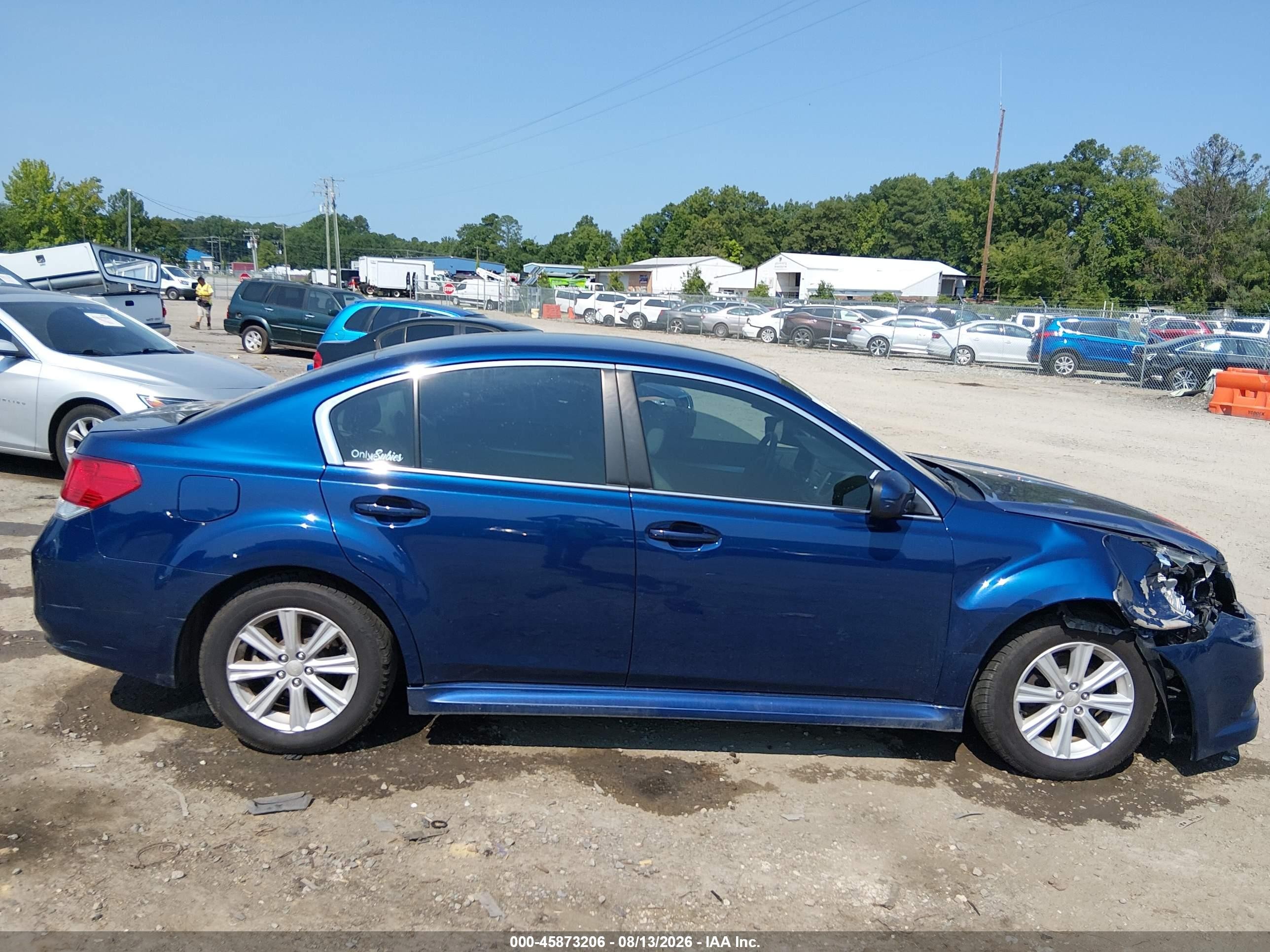 2011 Subaru Legacy 2.5i Premium Blue vin: 4S3BMCC62B3222801