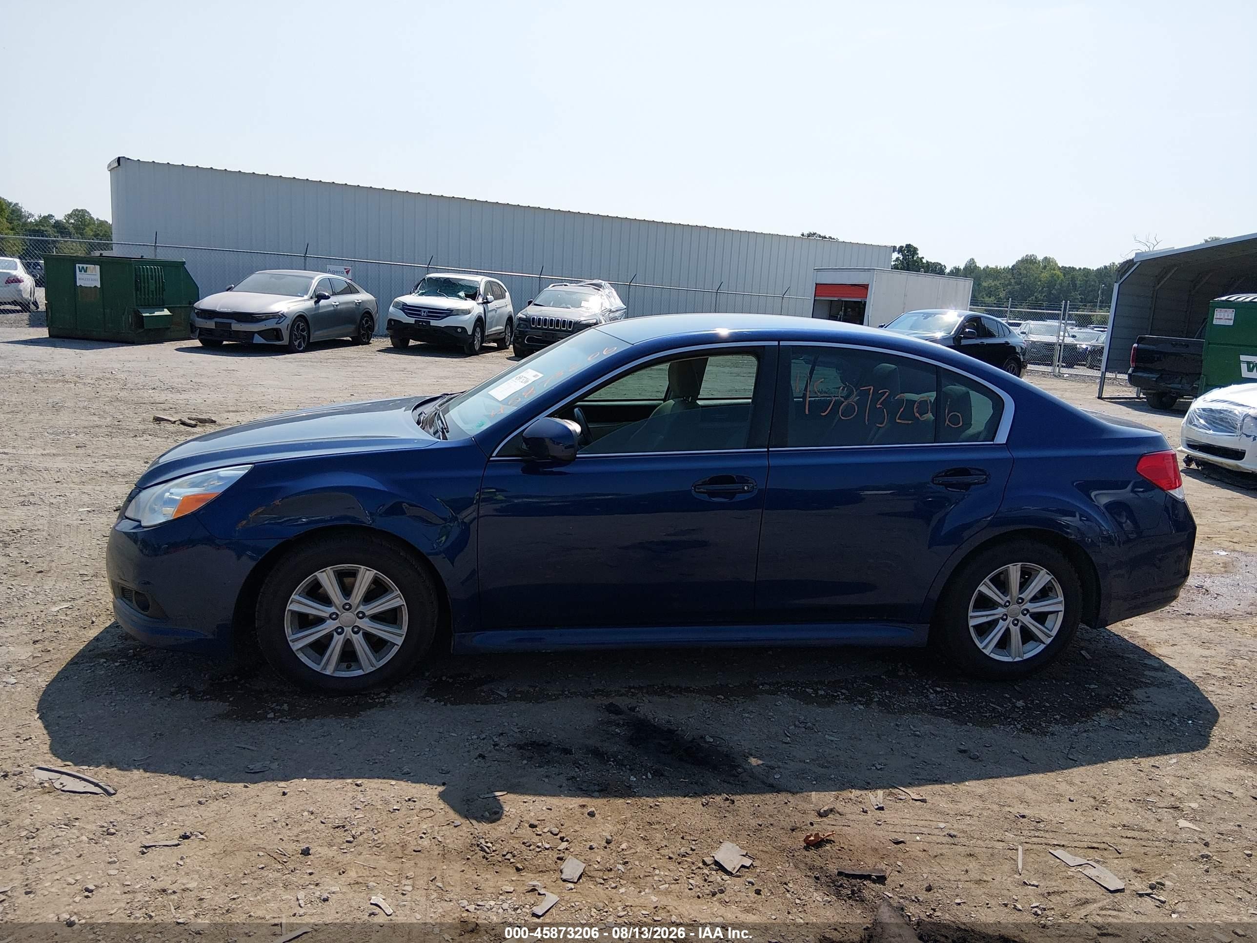 2011 Subaru Legacy 2.5i Premium Blue vin: 4S3BMCC62B3222801