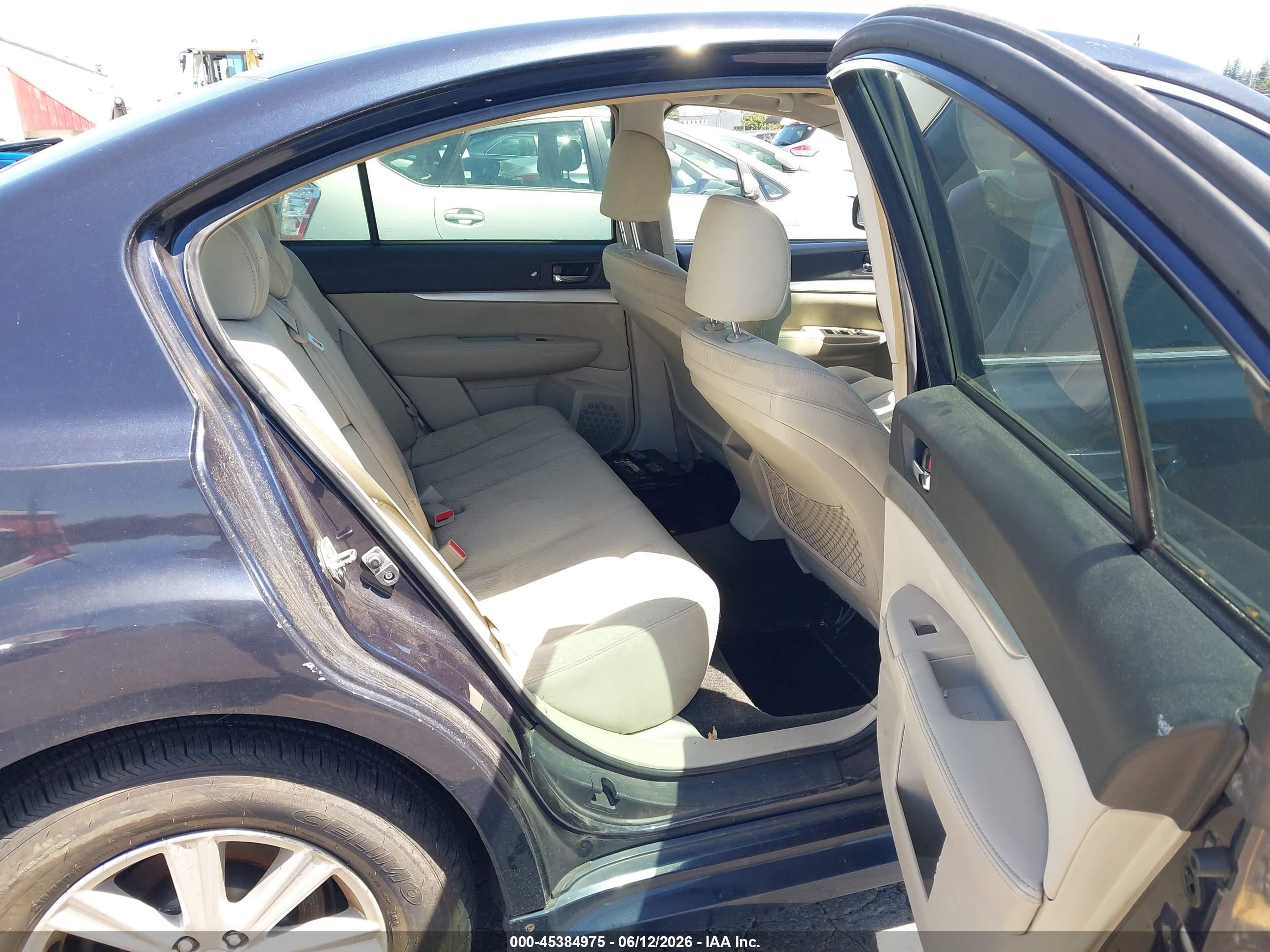 2012 Subaru Legacy 2.5i Premium Blue vin: 4S3BMCC63C3031910