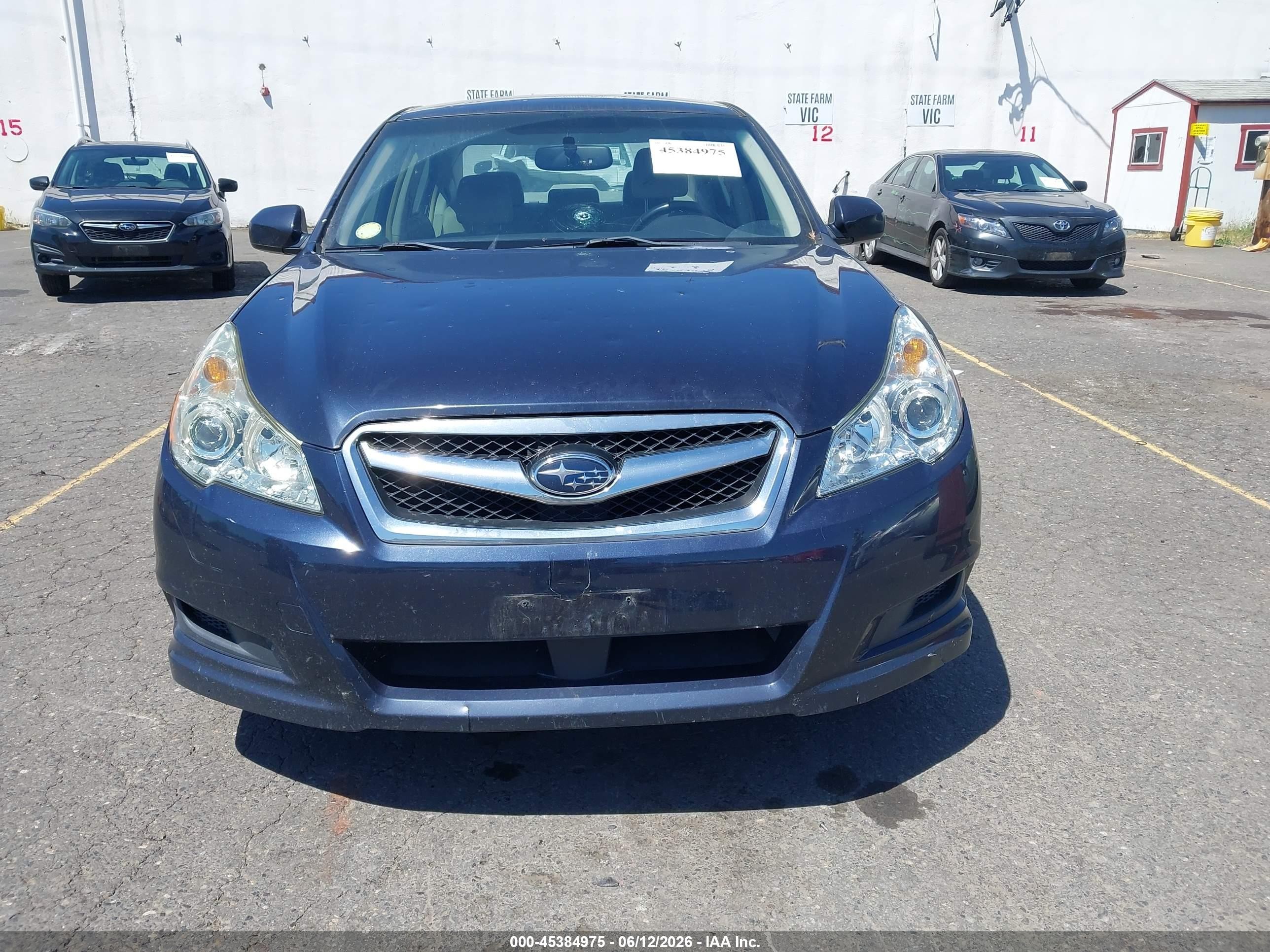 2012 Subaru Legacy 2.5i Premium Blue vin: 4S3BMCC63C3031910