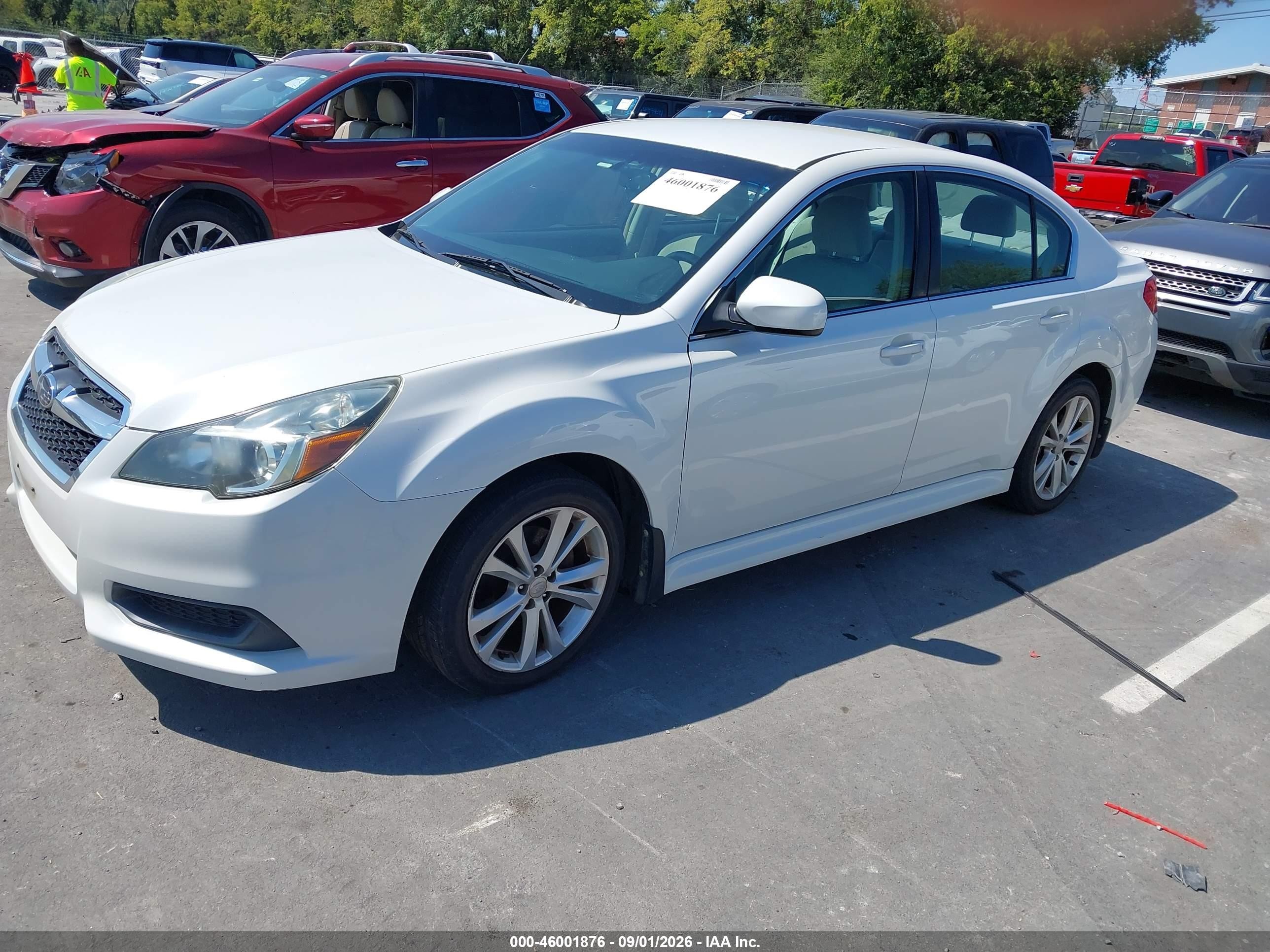 2013 Subaru Legacy 2.5i Premium White vin: 4S3BMCC63D3024408