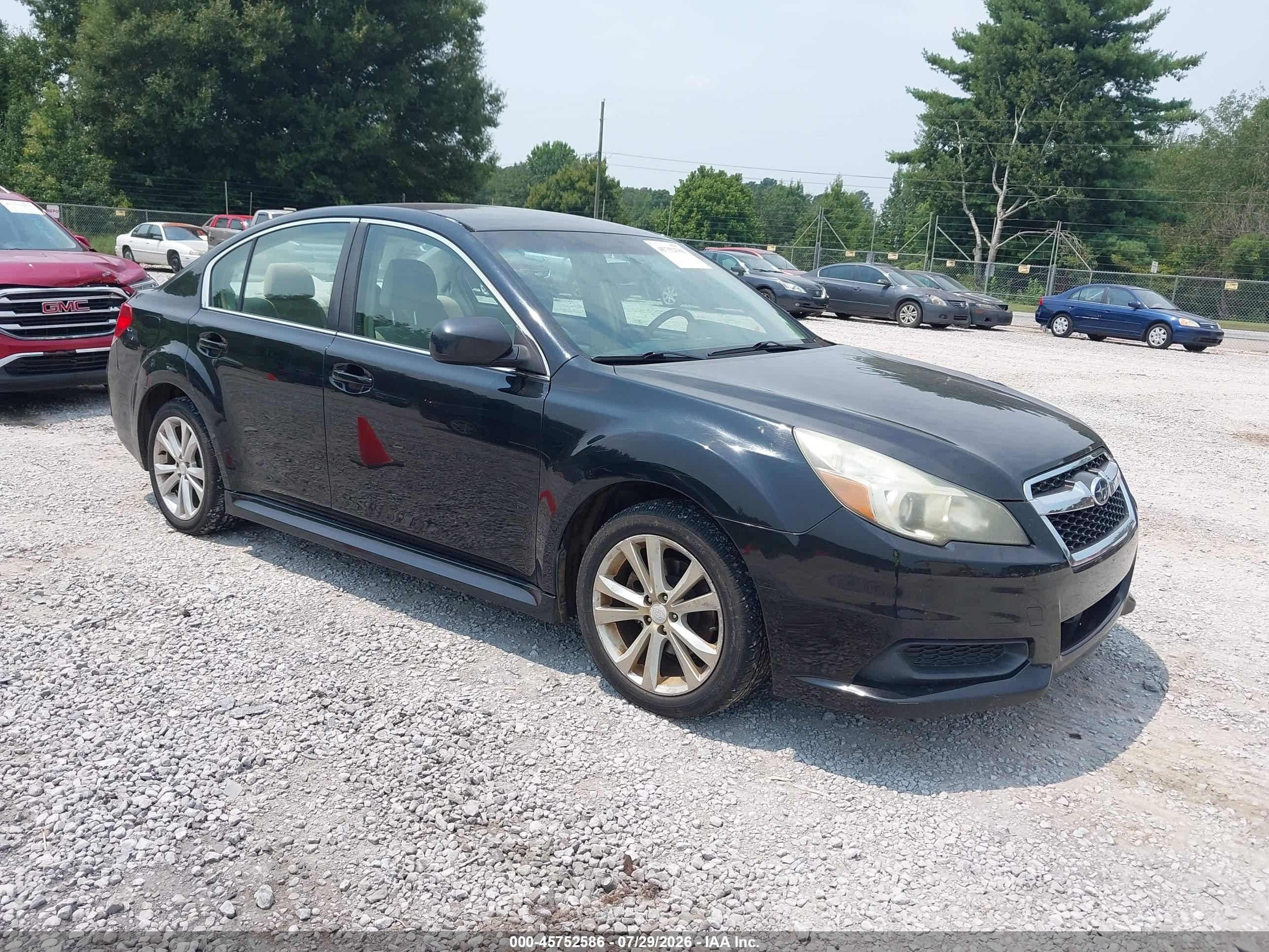 2013 Subaru Legacy 2.5i Premium Black vin: 4S3BMCC63D3038924