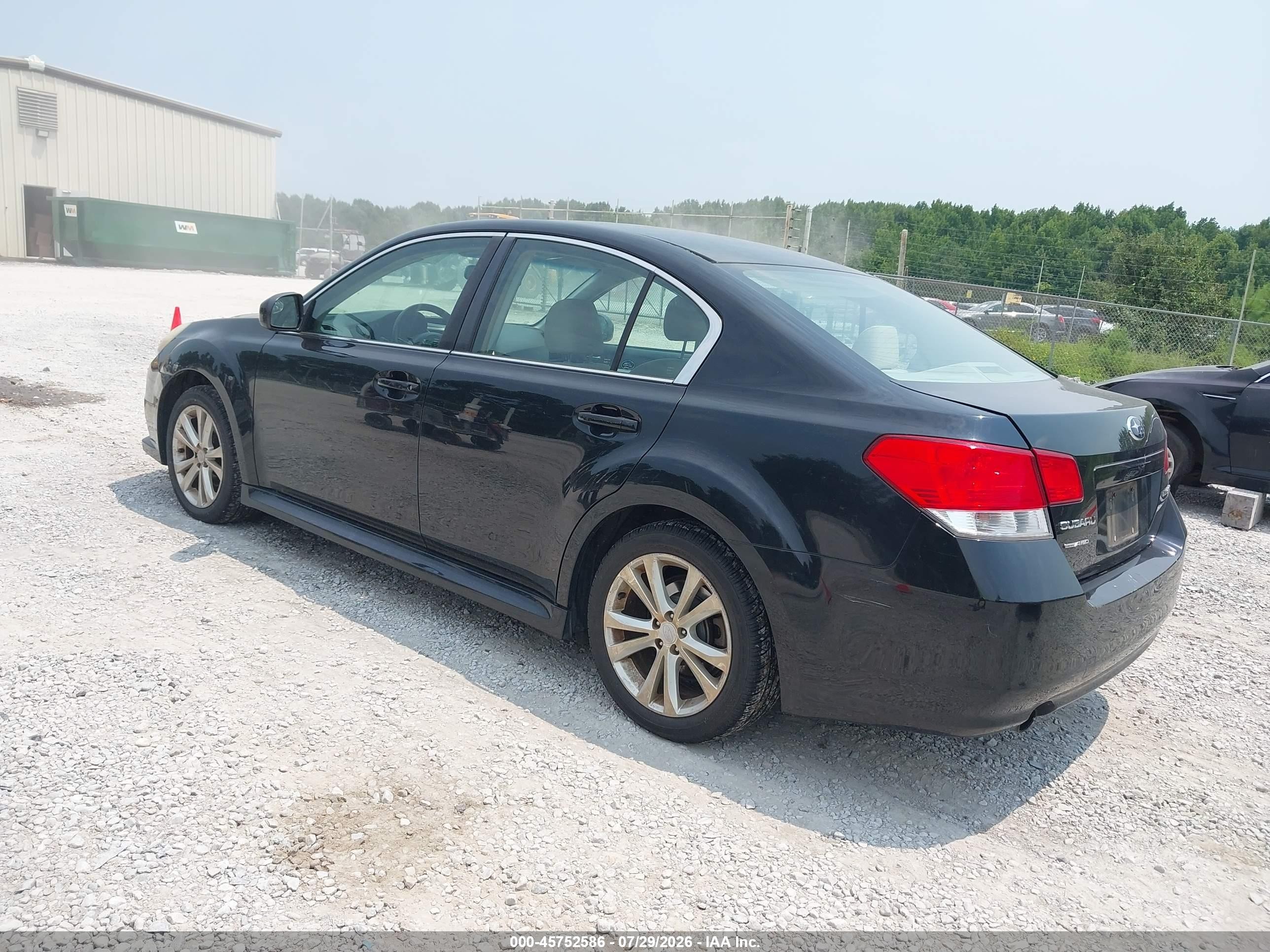 2013 Subaru Legacy 2.5i Premium Black vin: 4S3BMCC63D3038924
