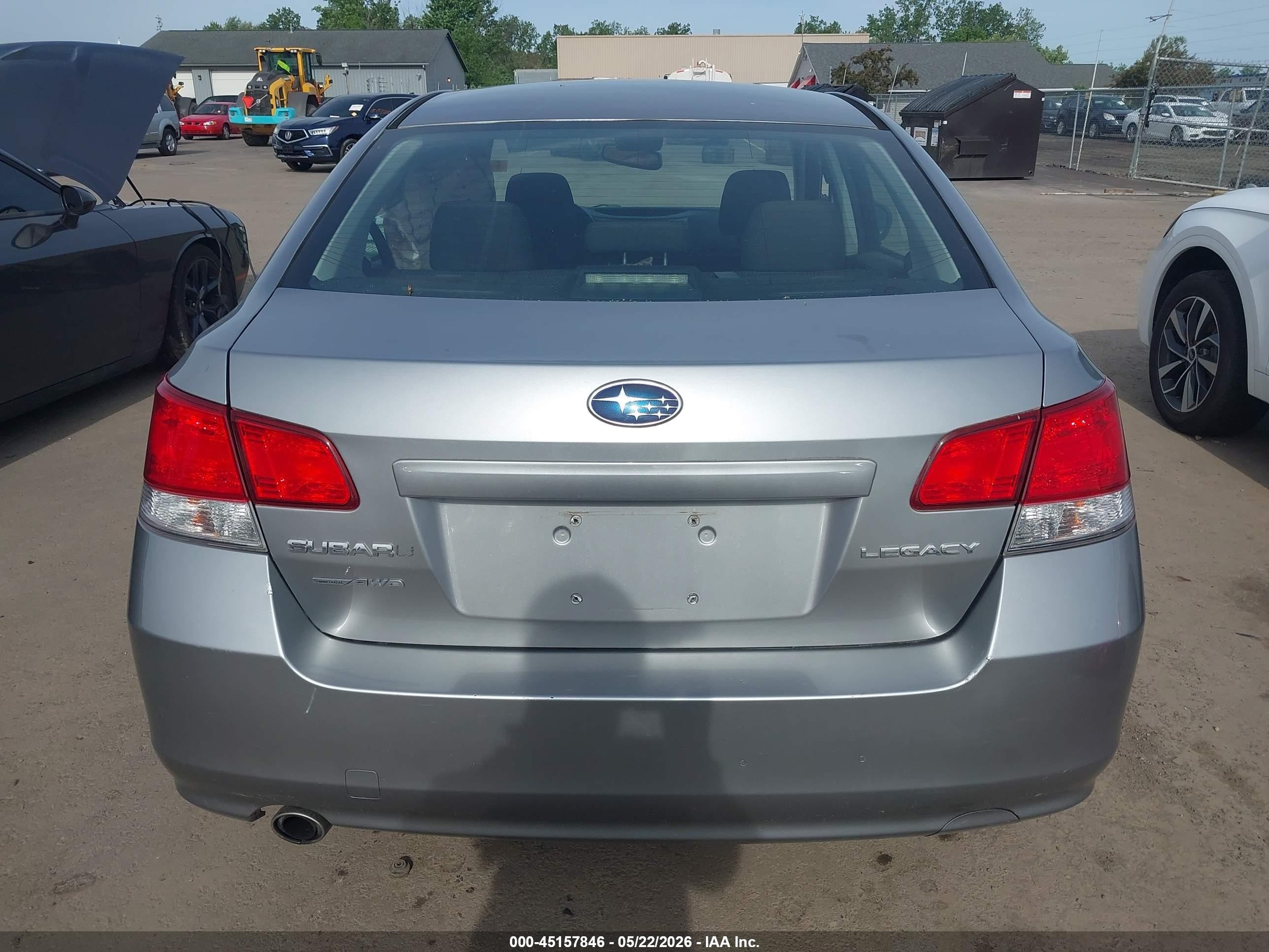 2010 Subaru Legacy 2.5i Premium Silver vin: 4S3BMCC64A3220434