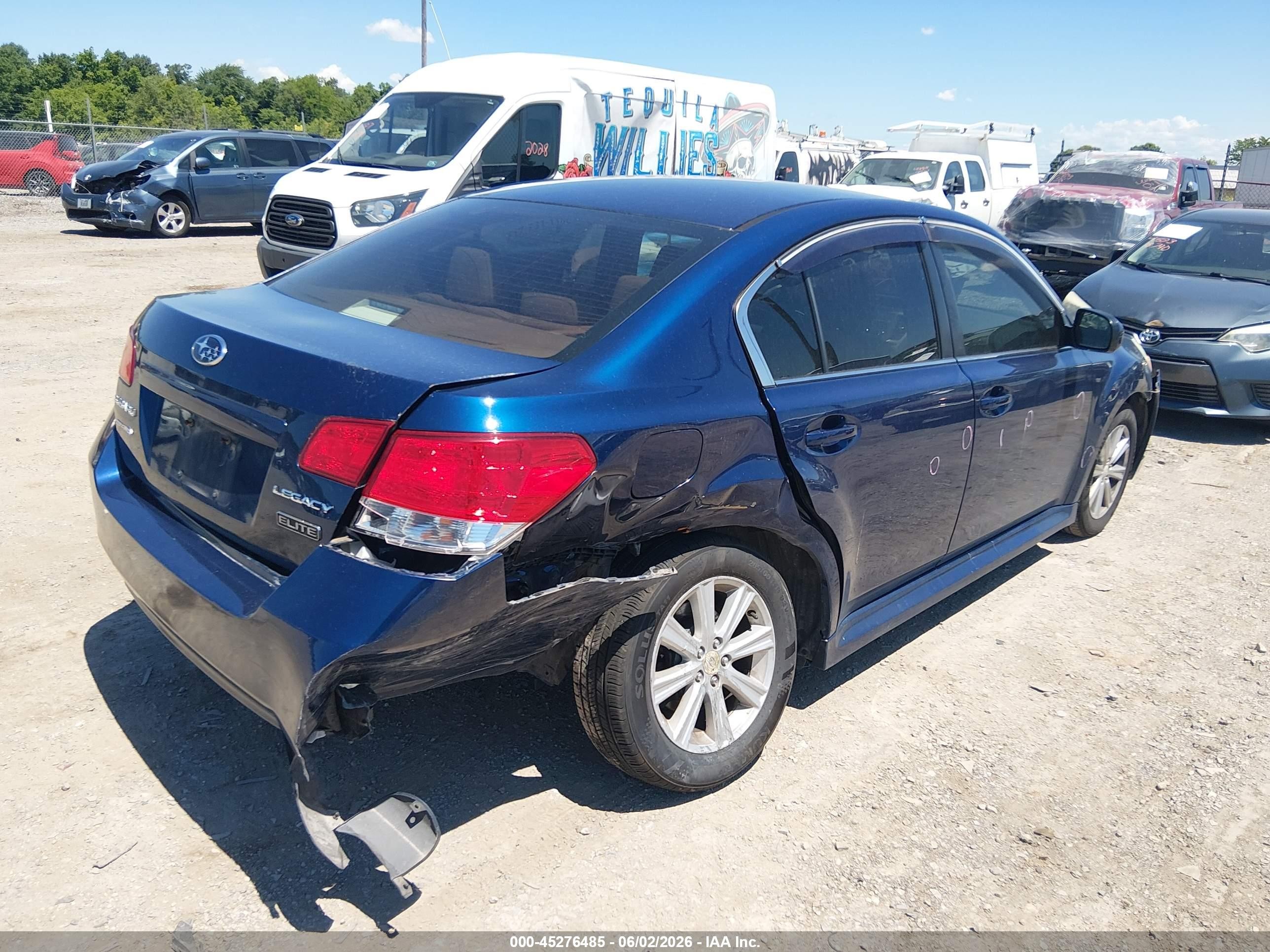 2010 Subaru Legacy 2.5i Premium Blue vin: 4S3BMCC64A3227724