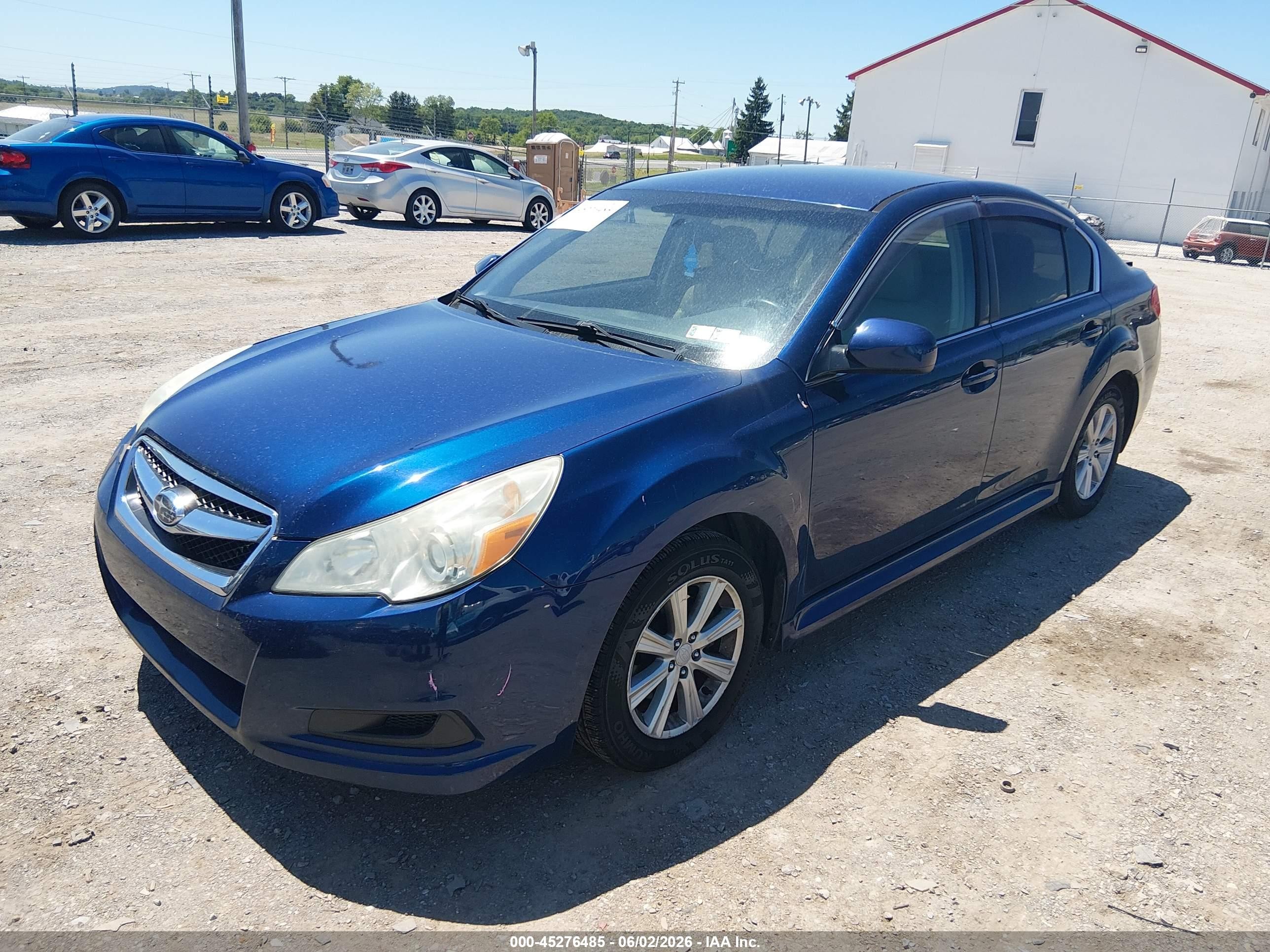 2010 Subaru Legacy 2.5i Premium Blue vin: 4S3BMCC64A3227724