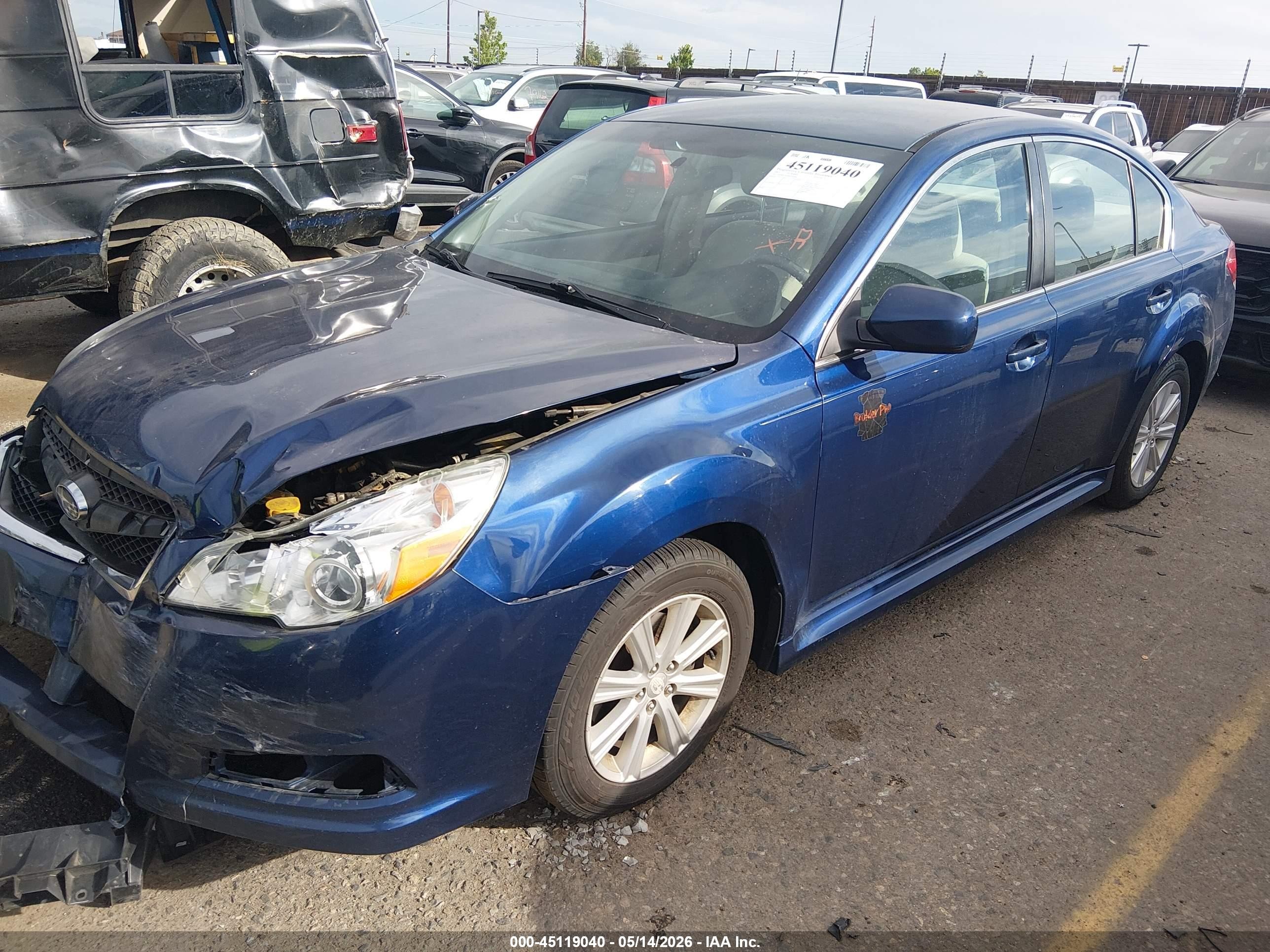 2011 Subaru Legacy 2.5i Premium Dark Blue vin: 4S3BMCC64B3239048