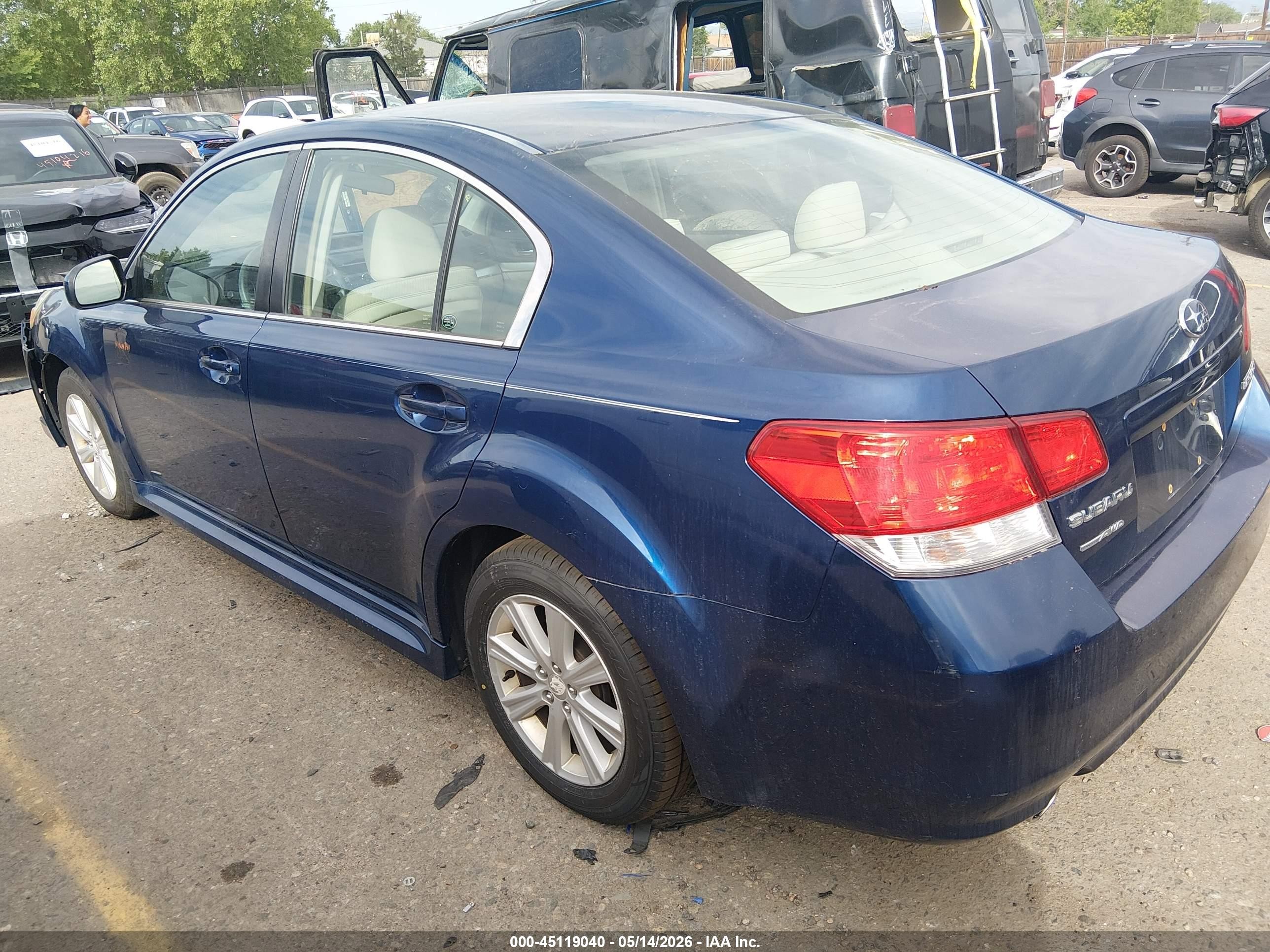 2011 Subaru Legacy 2.5i Premium Dark Blue vin: 4S3BMCC64B3239048