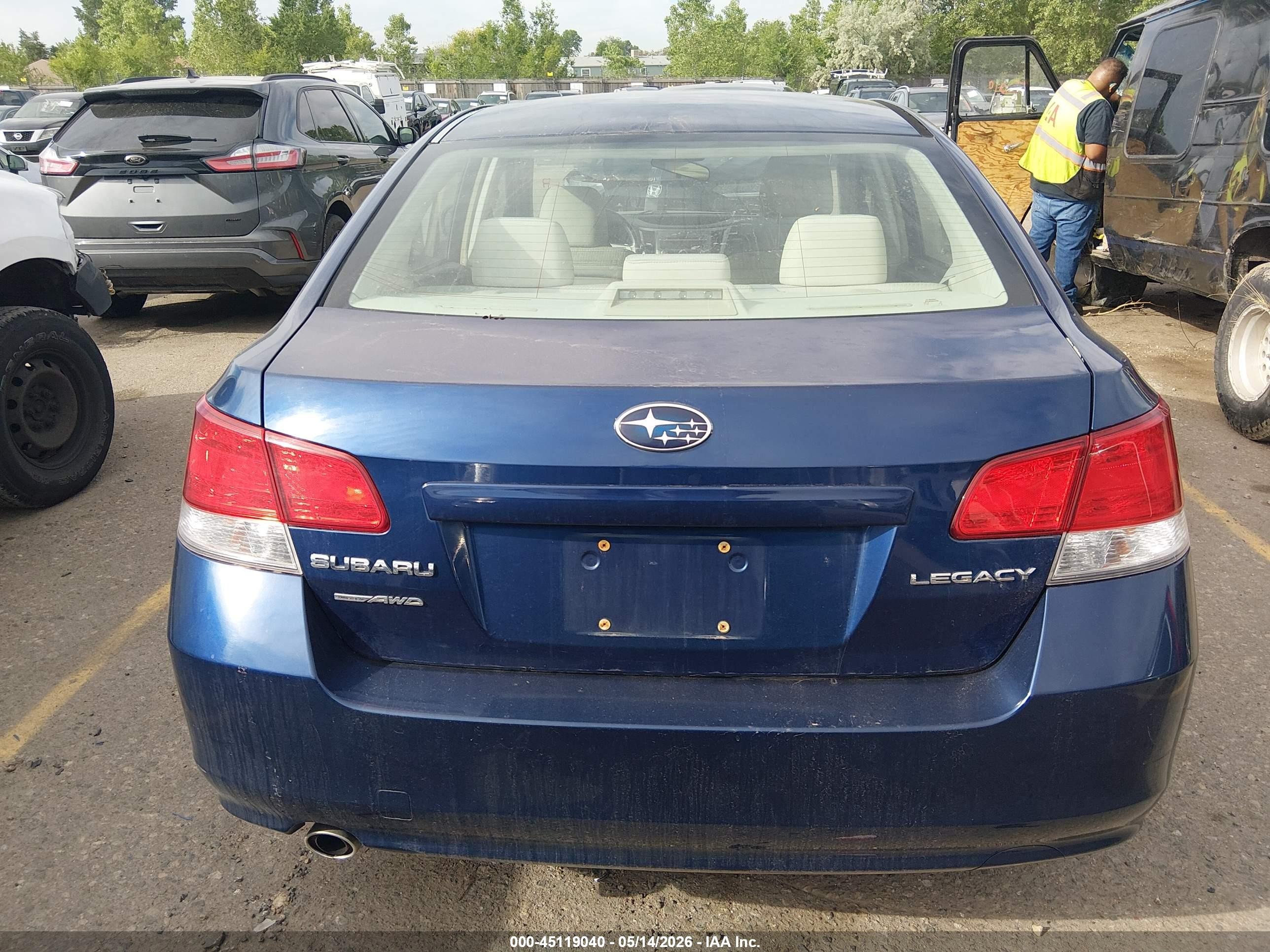 2011 Subaru Legacy 2.5i Premium Dark Blue vin: 4S3BMCC64B3239048