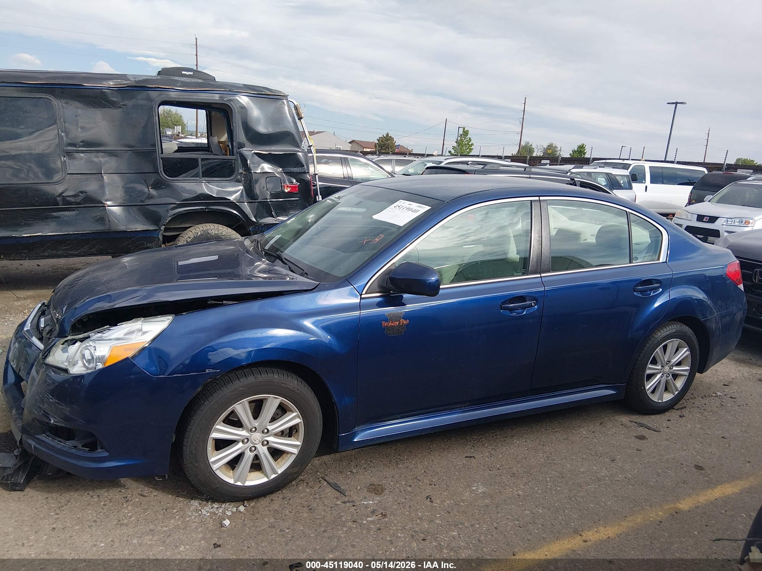 2011 Subaru Legacy 2.5i Premium Dark Blue vin: 4S3BMCC64B3239048