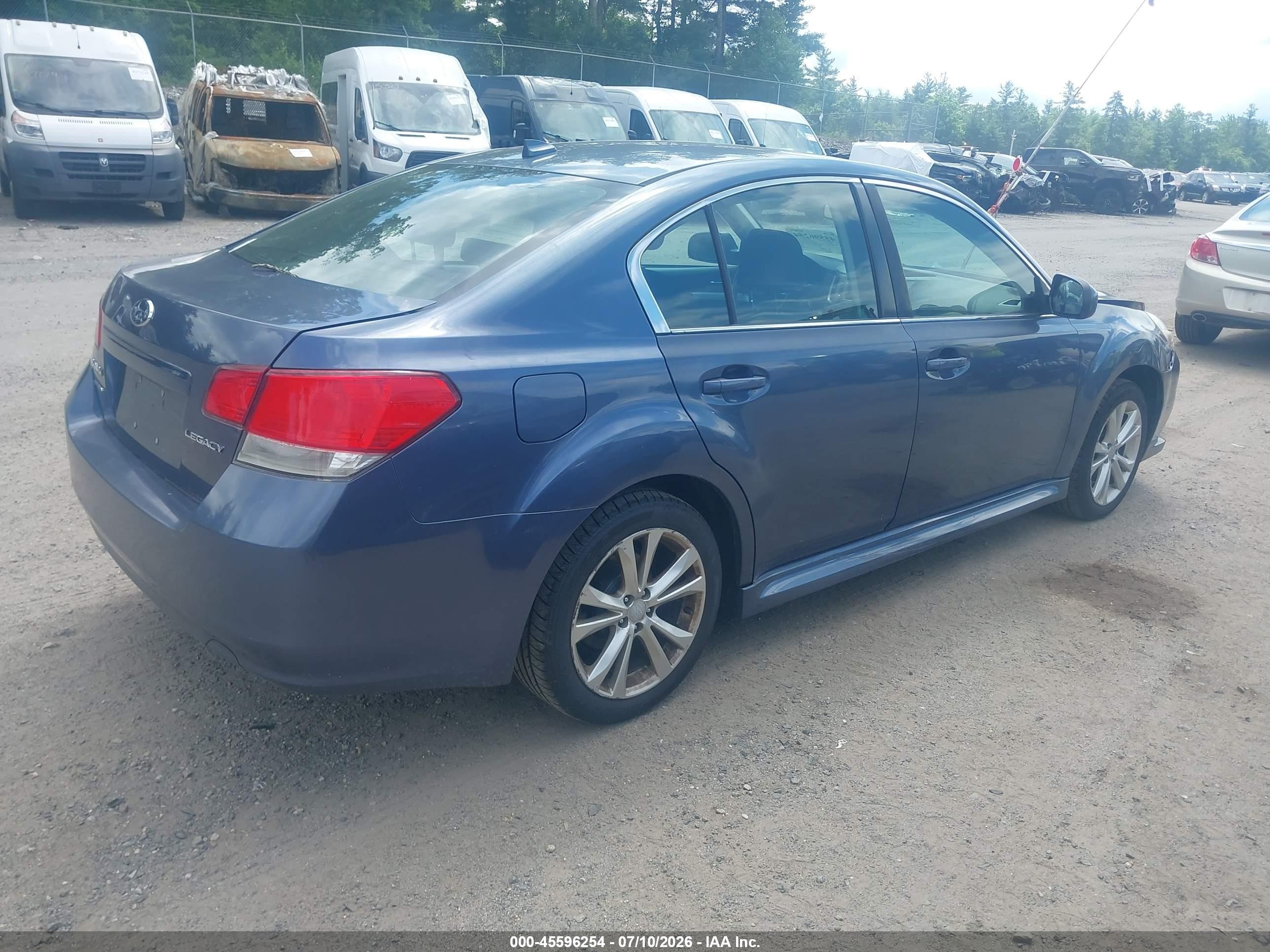 2014 Subaru Legacy 2.5i Premium Blue vin: 4S3BMCC64E3010499