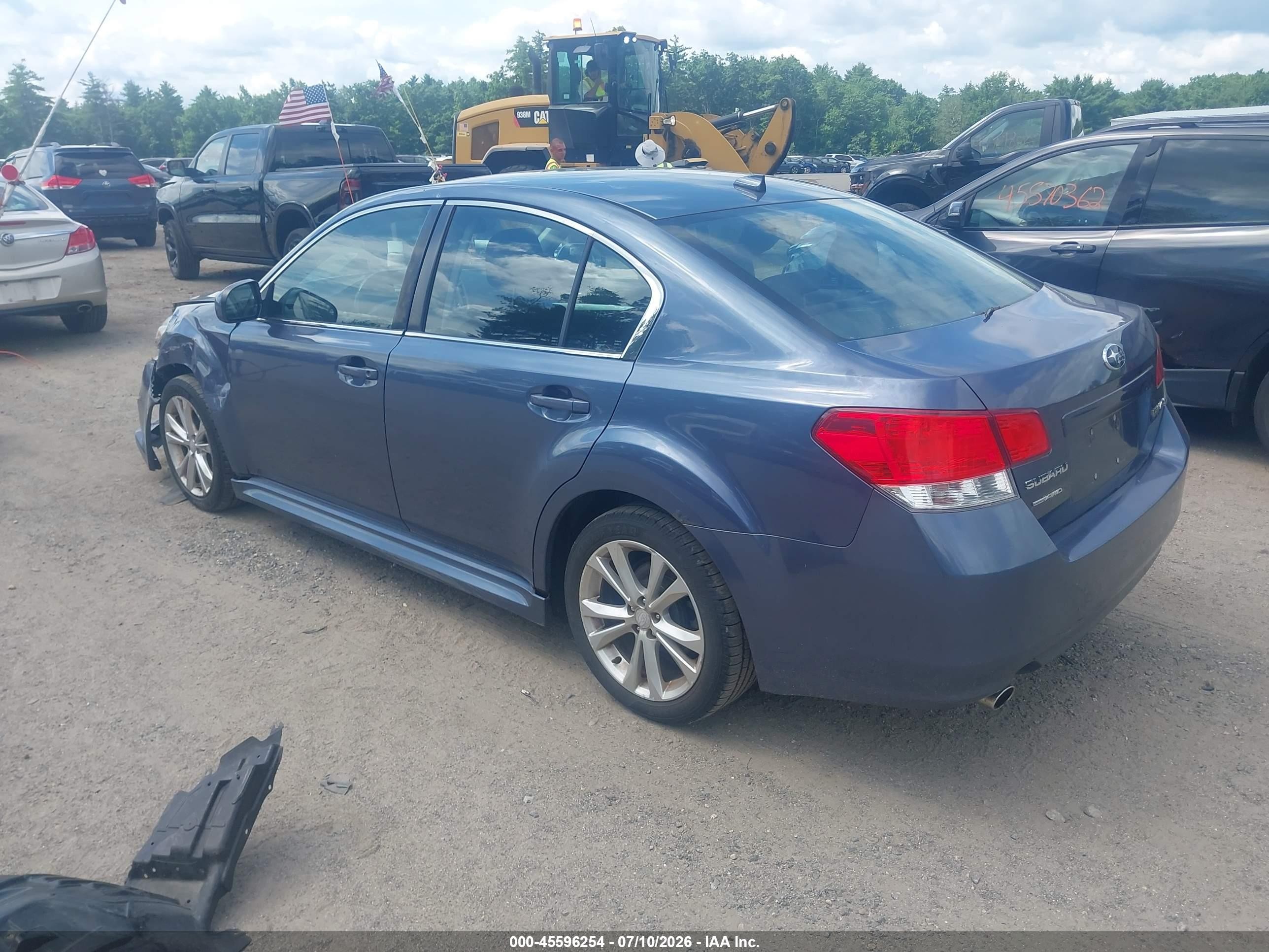 2014 Subaru Legacy 2.5i Premium Blue vin: 4S3BMCC64E3010499