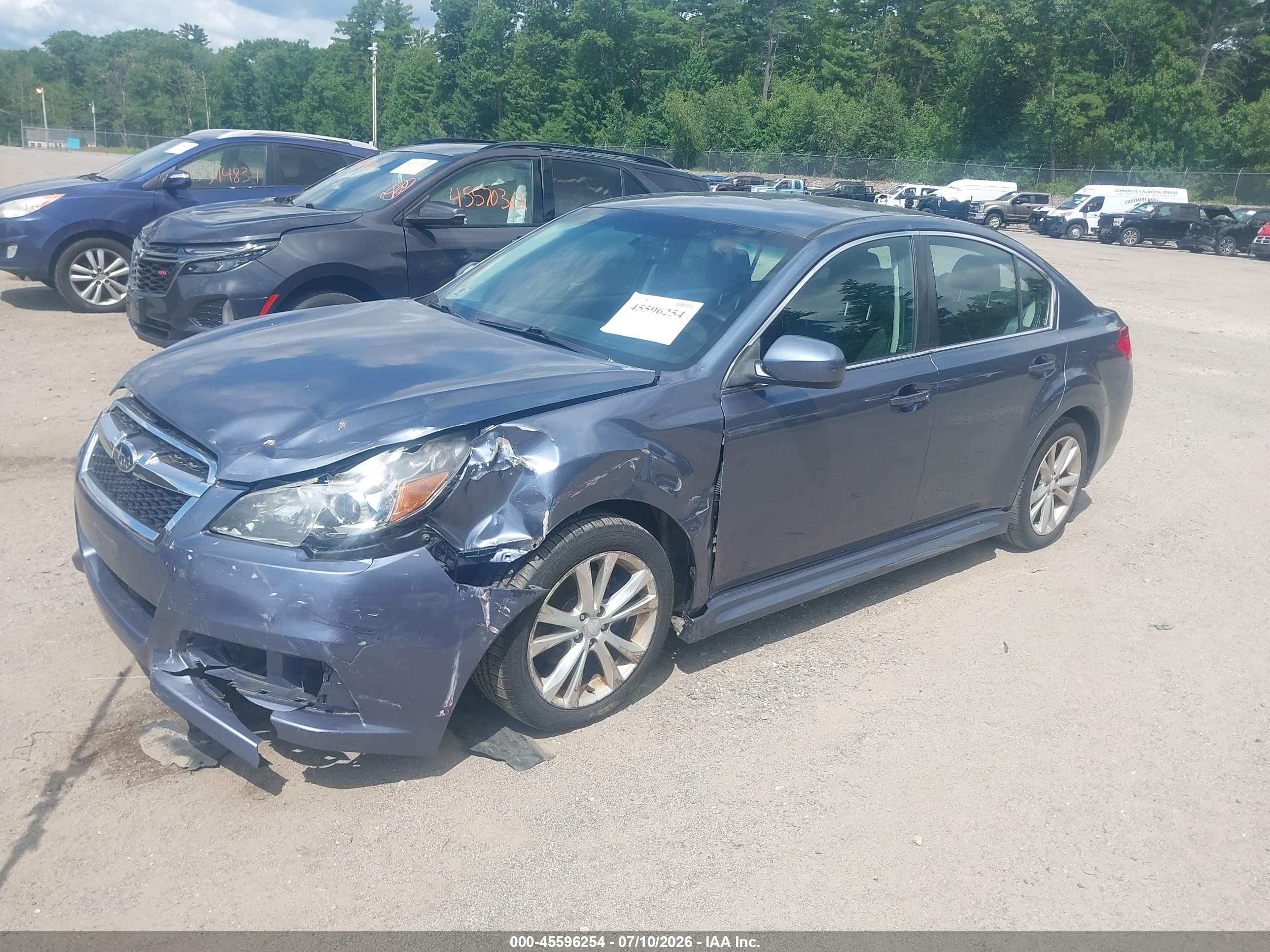 2014 Subaru Legacy 2.5i Premium Blue vin: 4S3BMCC64E3010499
